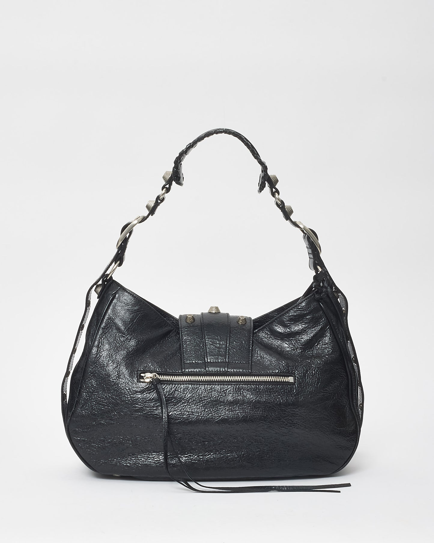 Balenciaga Black Leather Large Le Cagole Shoulder Bag