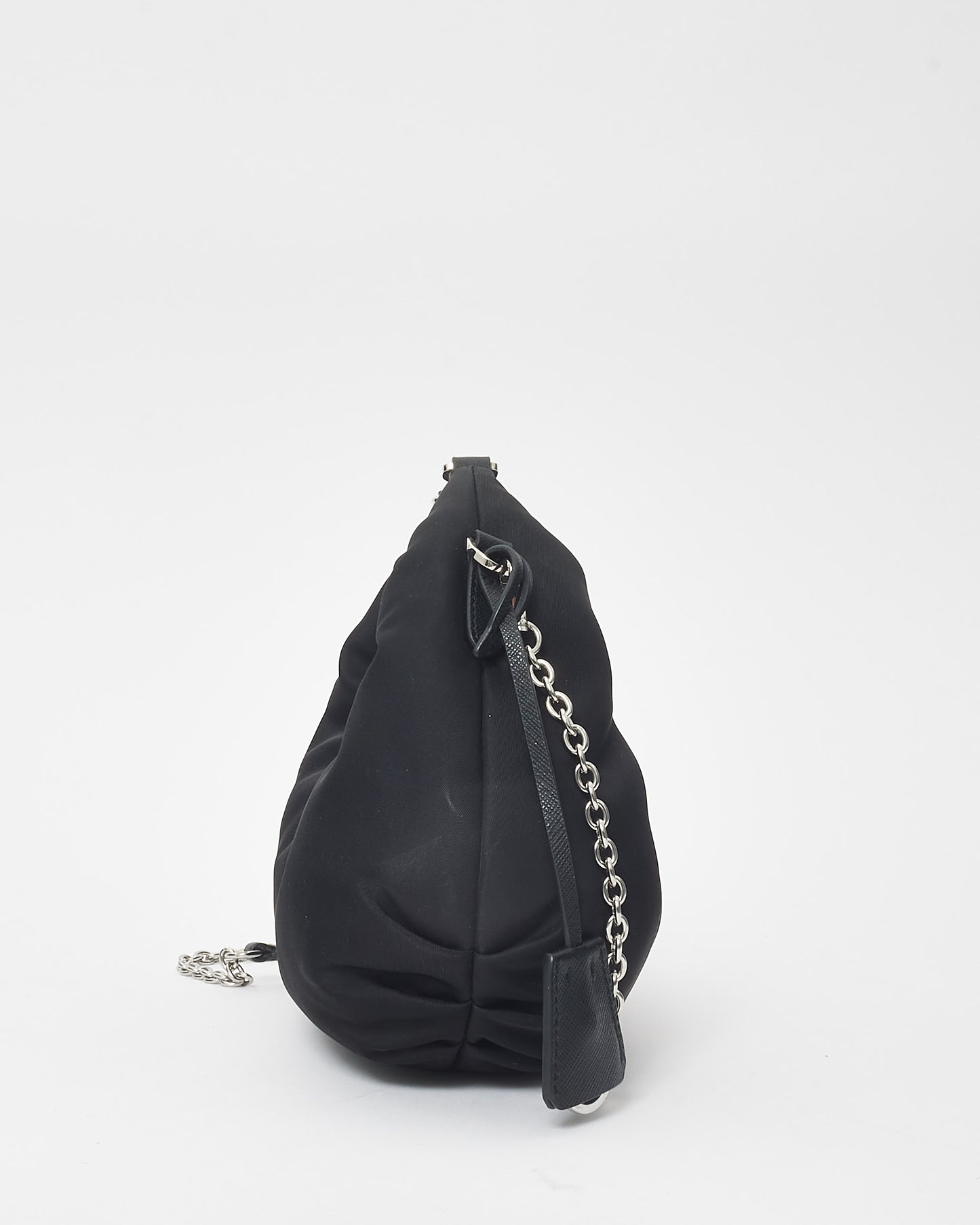 Prada Black Nylon Re-Edition 2006 Chain Crossbody Bag