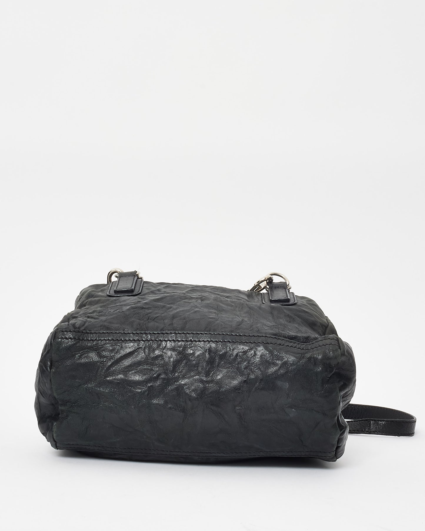 Givenchy Black Crinkled Leather Pandora Crossbody Bag