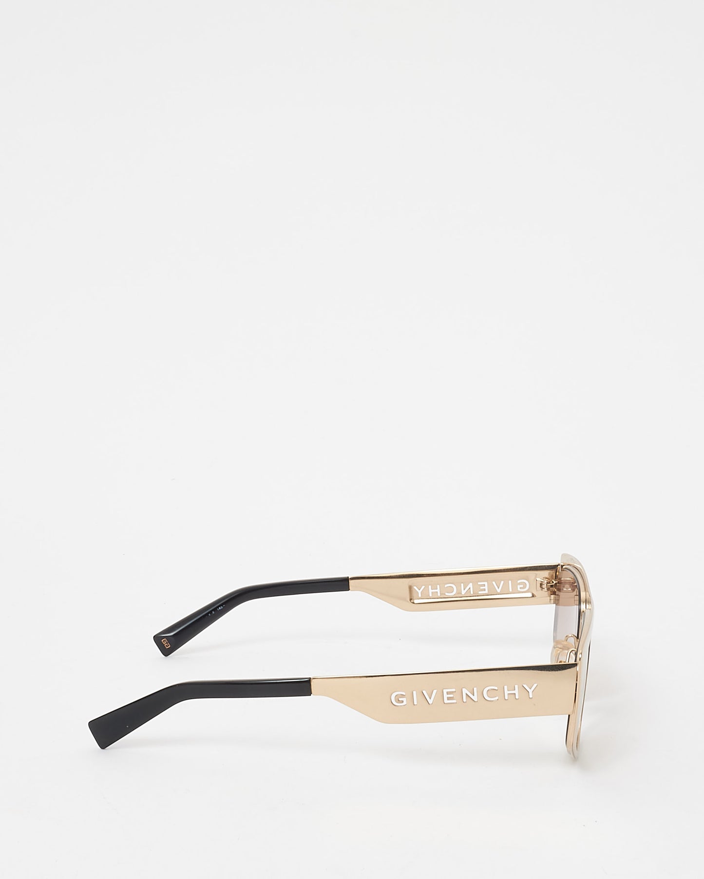 Givenchy Gold Mirrored Logo Cat Eye Sunglasses