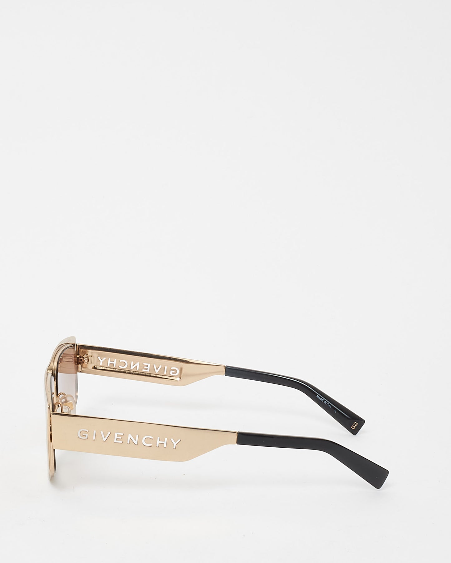 Givenchy Gold Mirrored Logo Cat Eye Sunglasses