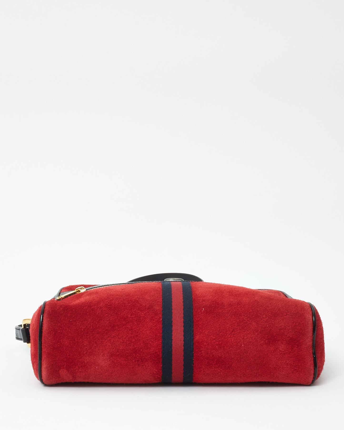 Gucci Red Suede Ophidia Crossbody Camera Bag