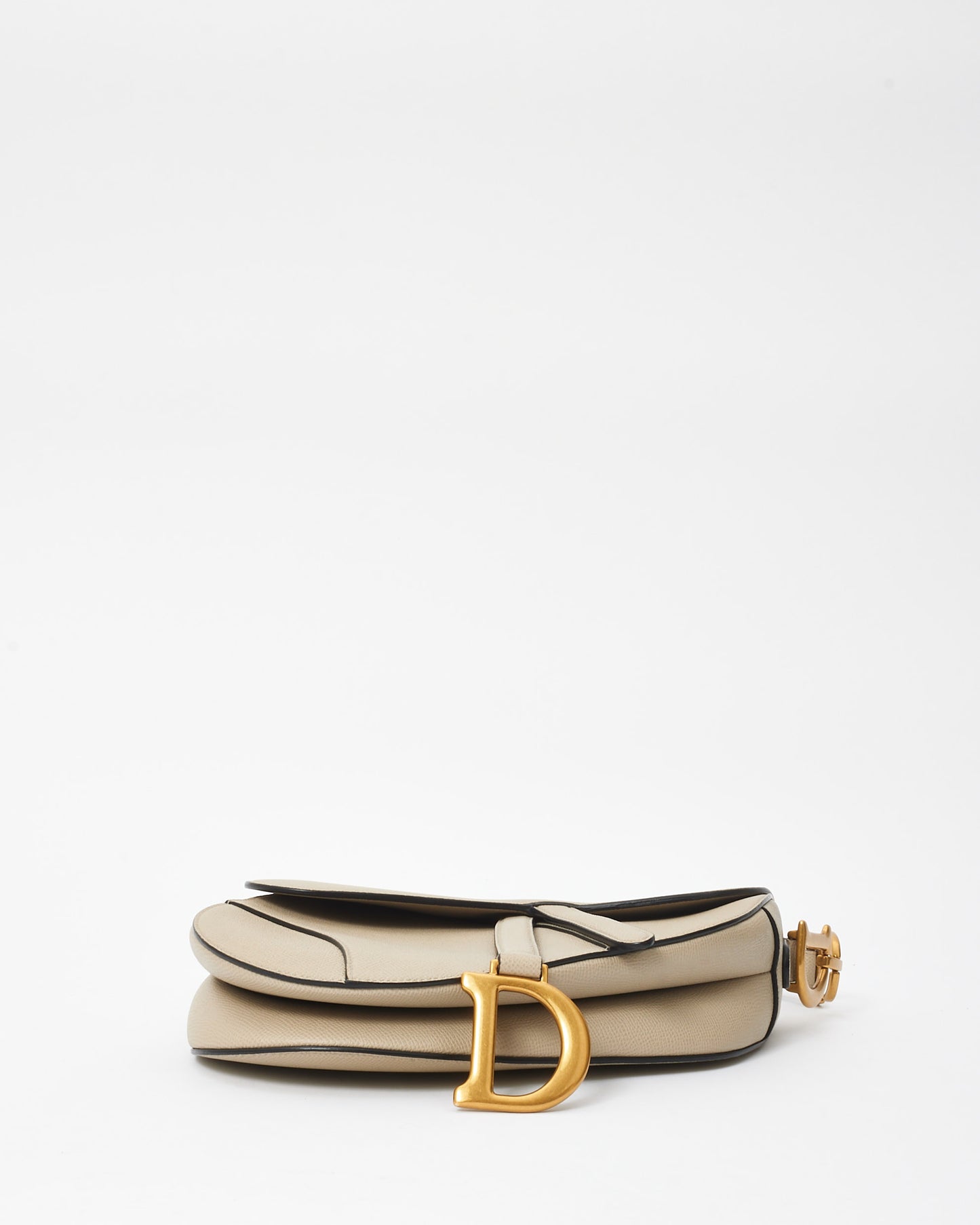 Dior Sand Grained Calfskin Leather Saddle Shoulder Bag