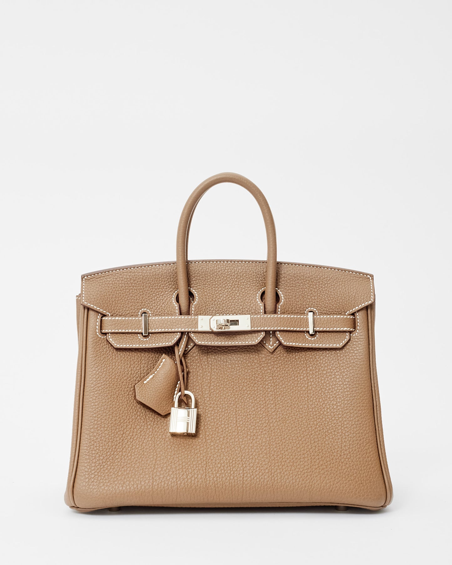 Hermès Etoupe Togo Leather Birkin 25 SHW