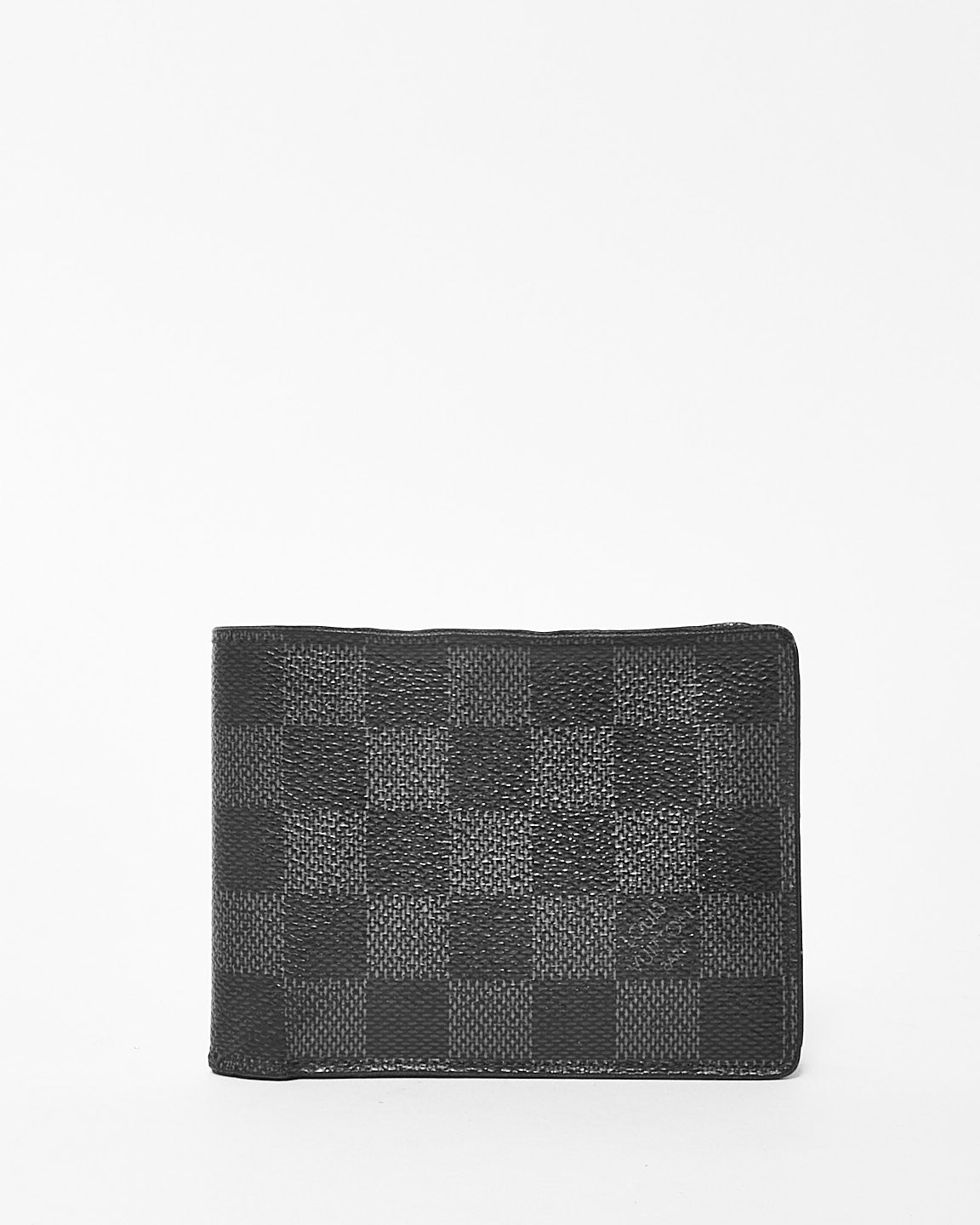 Louis Vuitton Damir Graphite Bi Fold Wallet W/ Initials "FC"