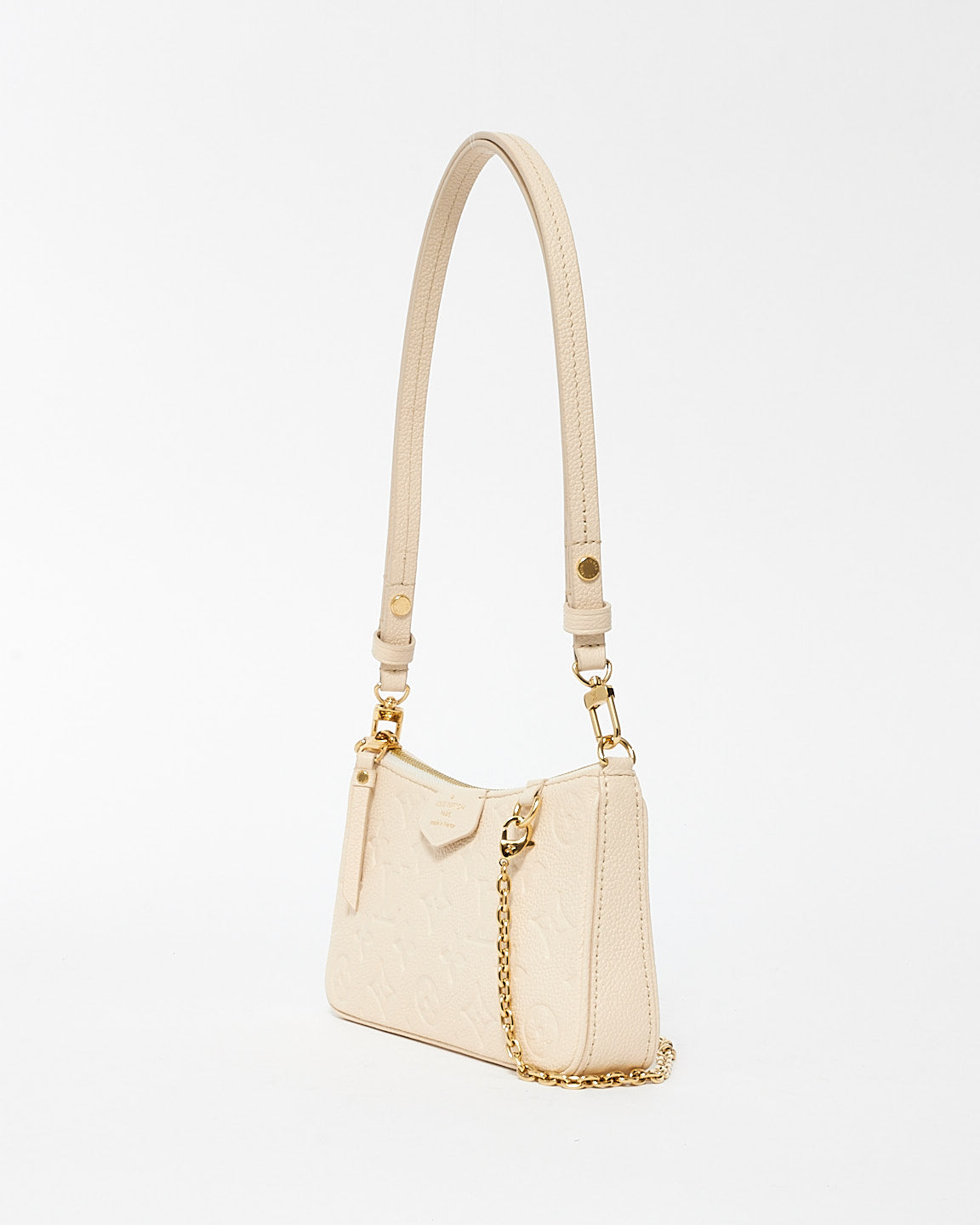 Louis Vuitton Cream Monogram Empreinte Easy Pouch On Strap Crossbody Bag