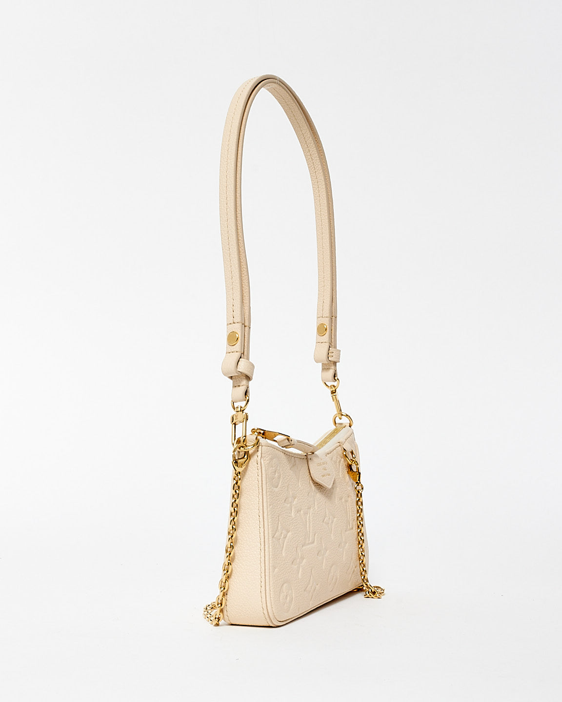 Louis Vuitton Cream Monogram Empreinte Easy Pouch On Strap Crossbody Bag