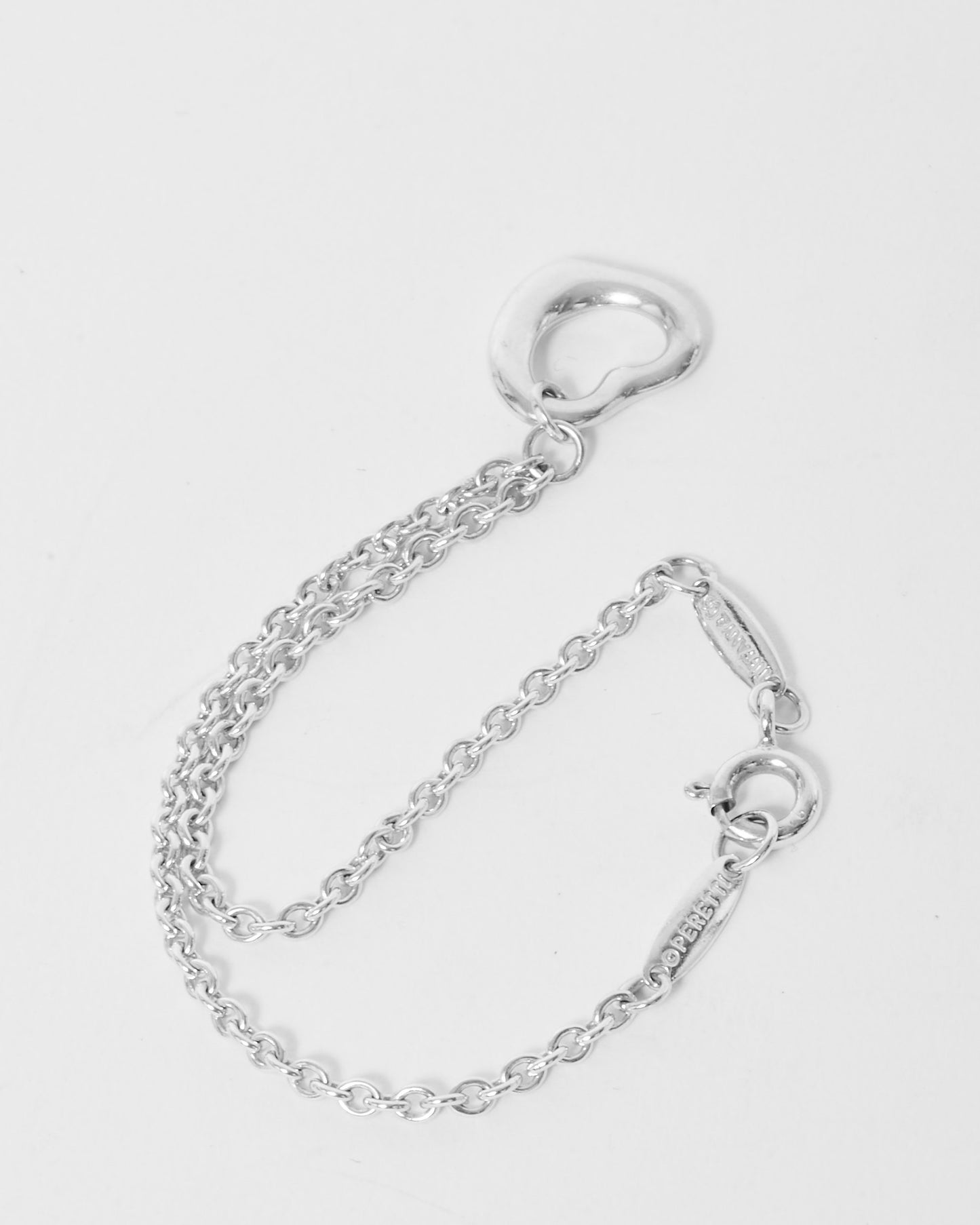 Tiffany 
Co. Elsa Peretti Open Heart Bracelet