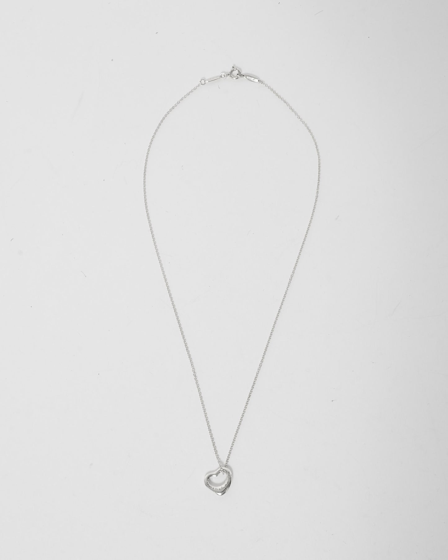 Tiffany 
Co. Elsa Peretti Open Heart Necklace