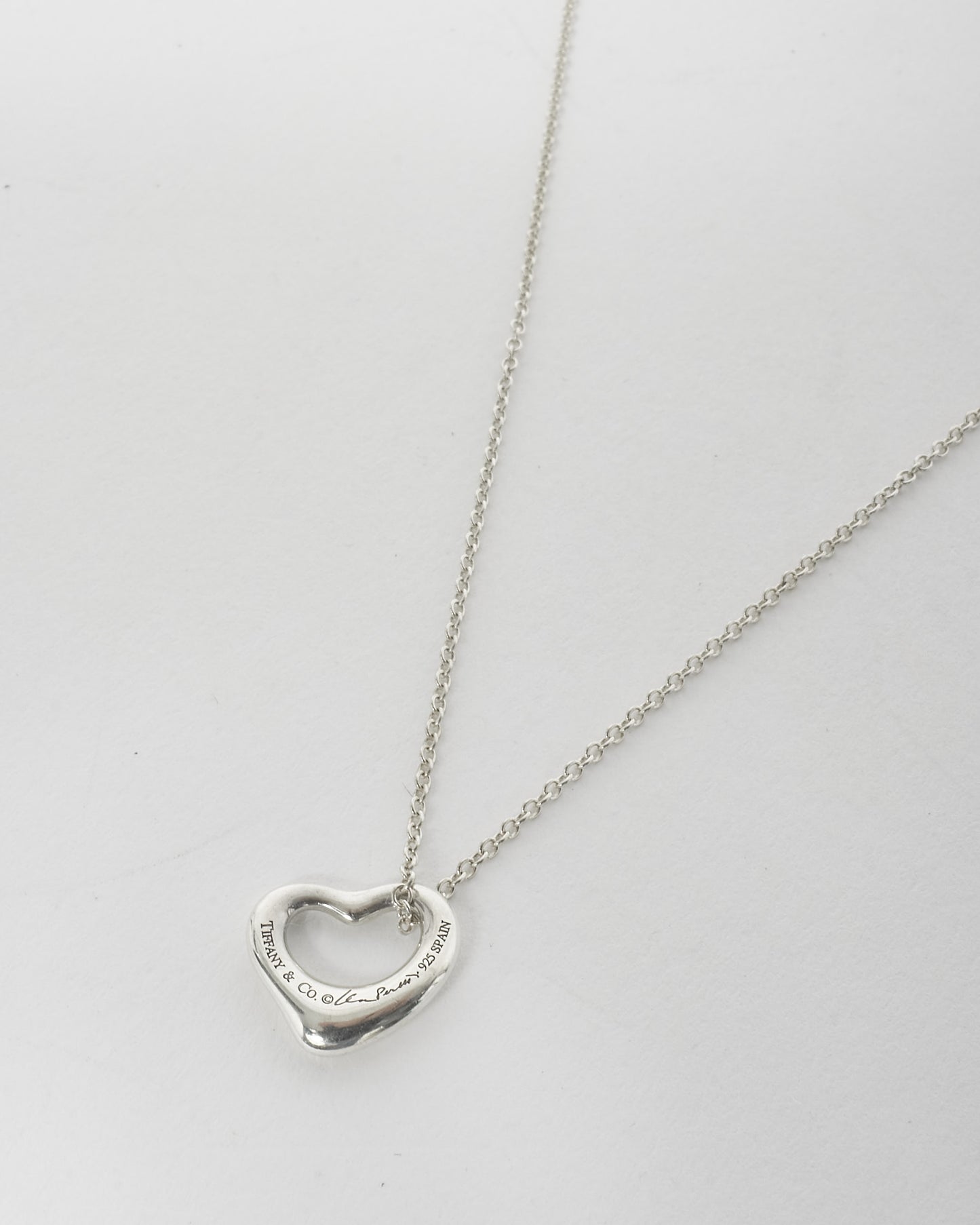 Tiffany 
Co. Elsa Peretti Open Heart Necklace