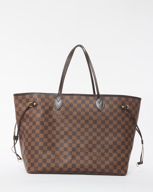 Louis Vuitton Damier Ebene Coated Canvas GM Neverfull NO POUCH