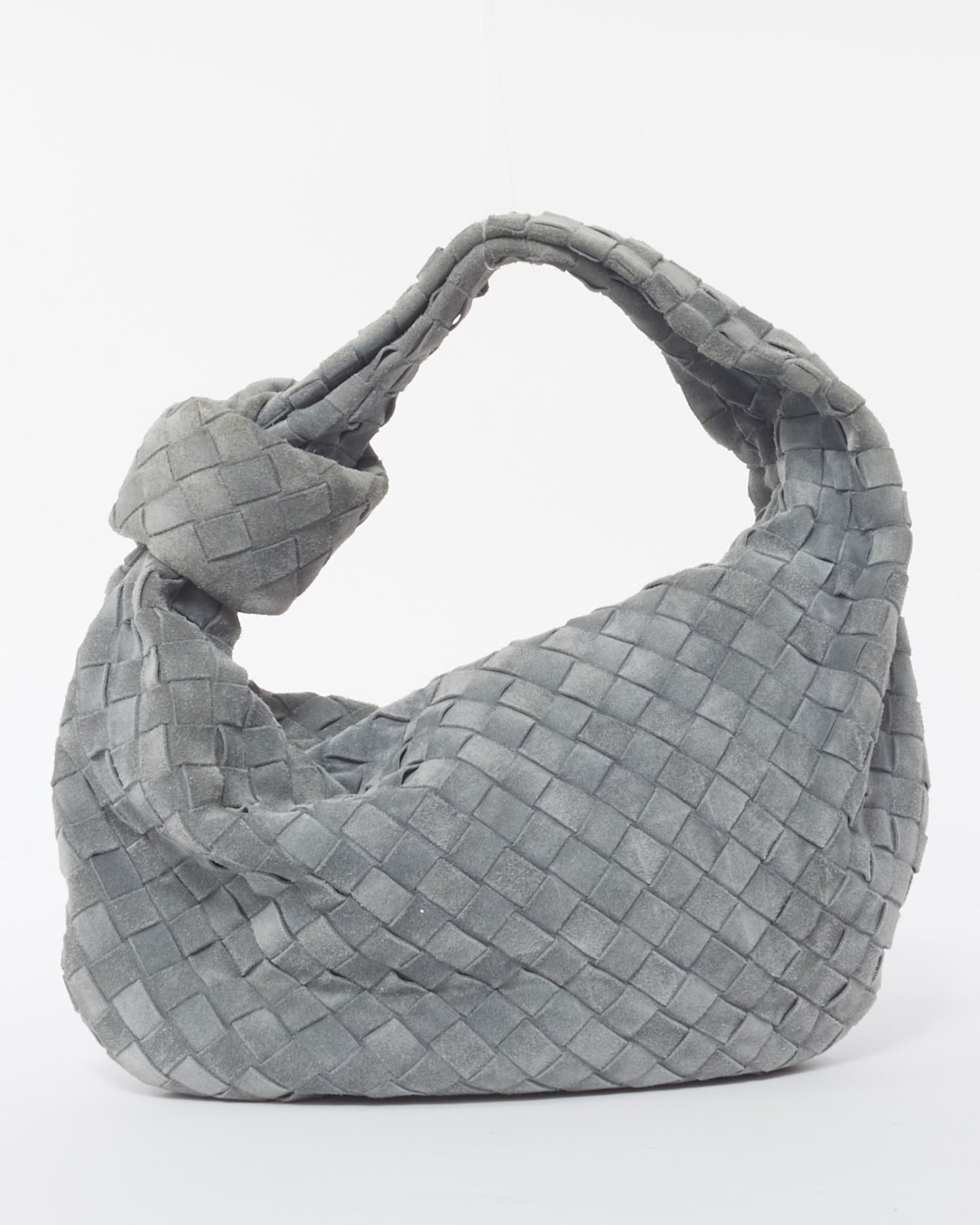 Bottega Veneta Grey (Thunder) Suede Teen Jodie Bag