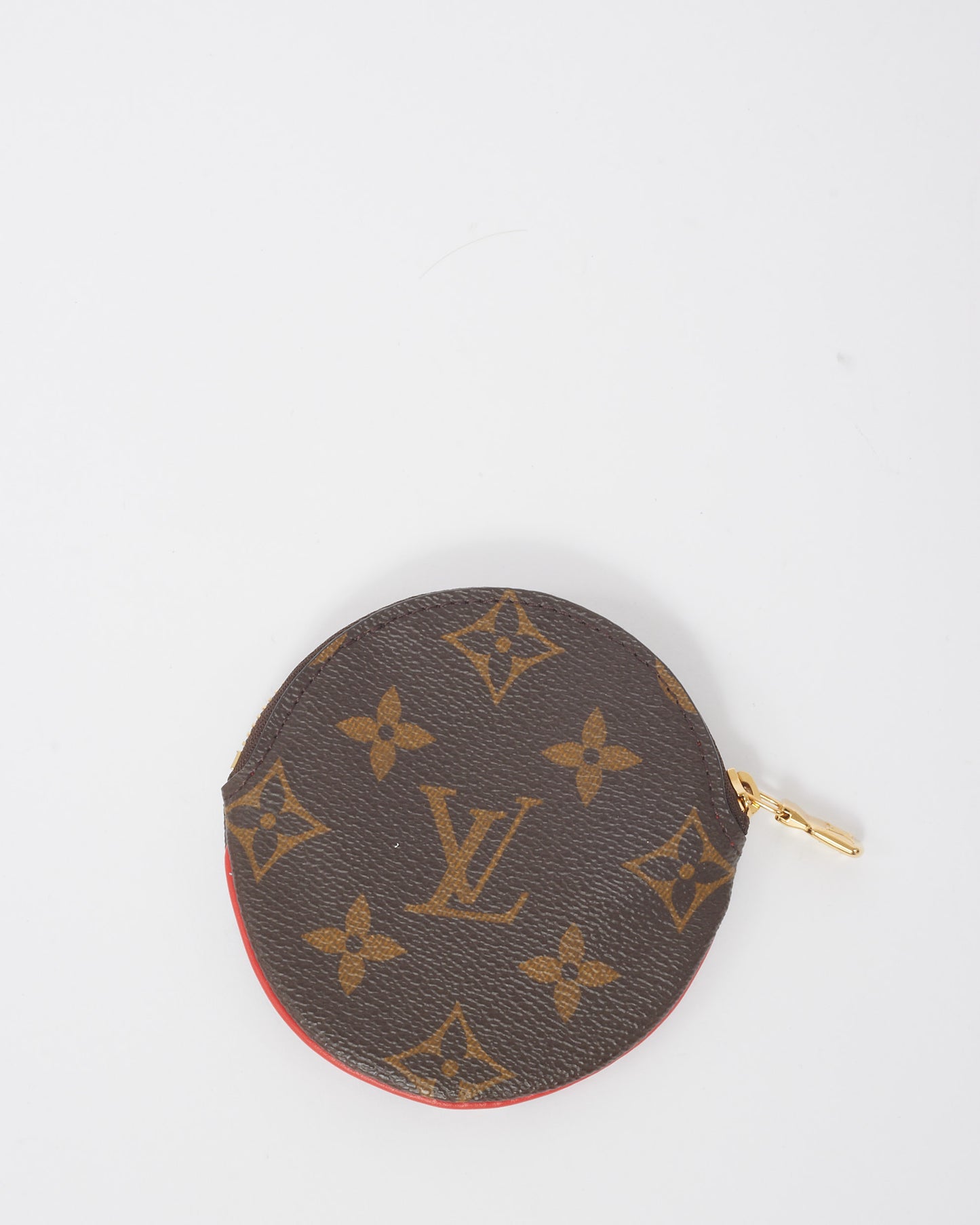 Louis Vuitton Monogram Canvas Vivienne Holiday Rouge Round Coin Pouch