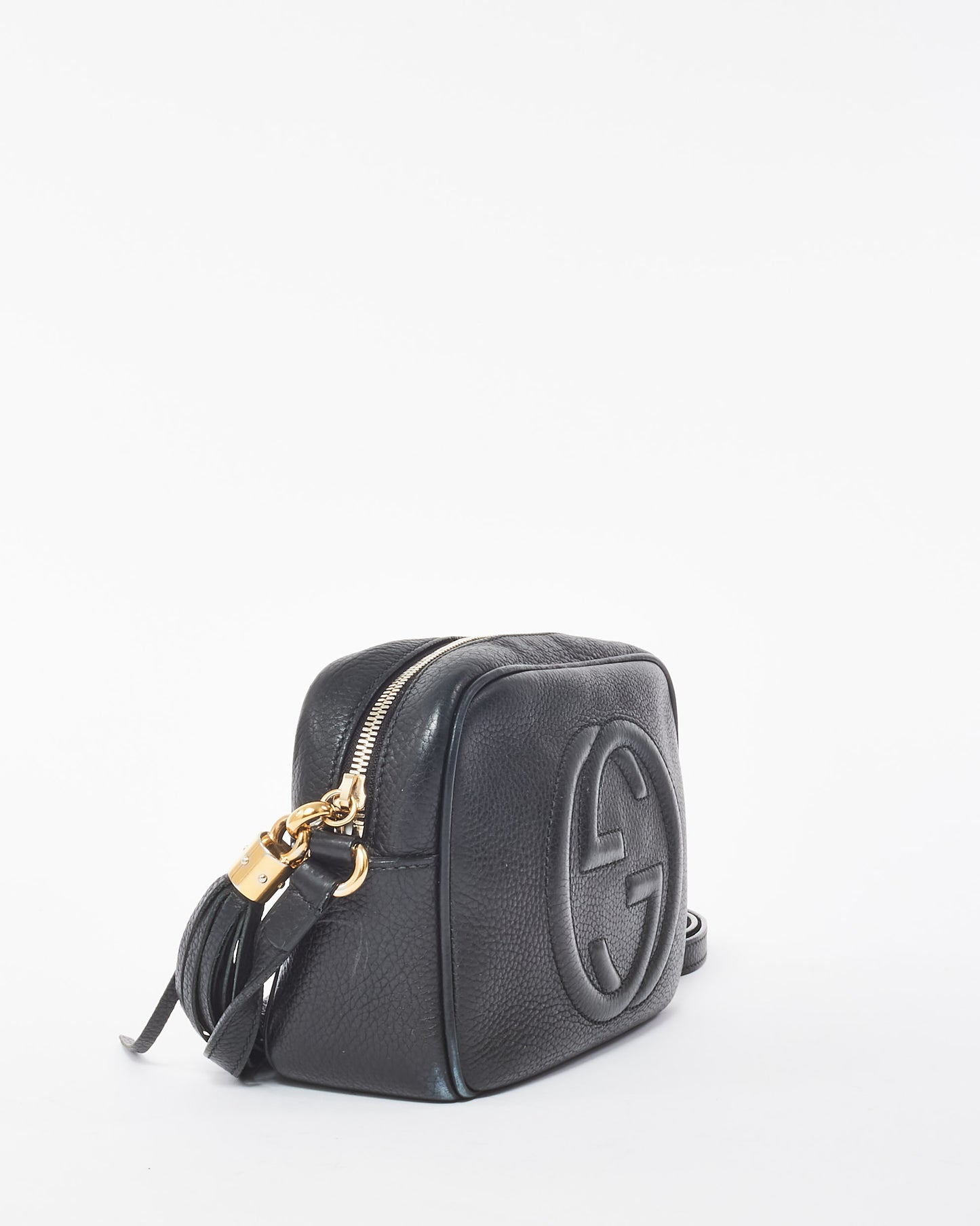 Gucci Black Leather Soho Disco Crossbody Bag