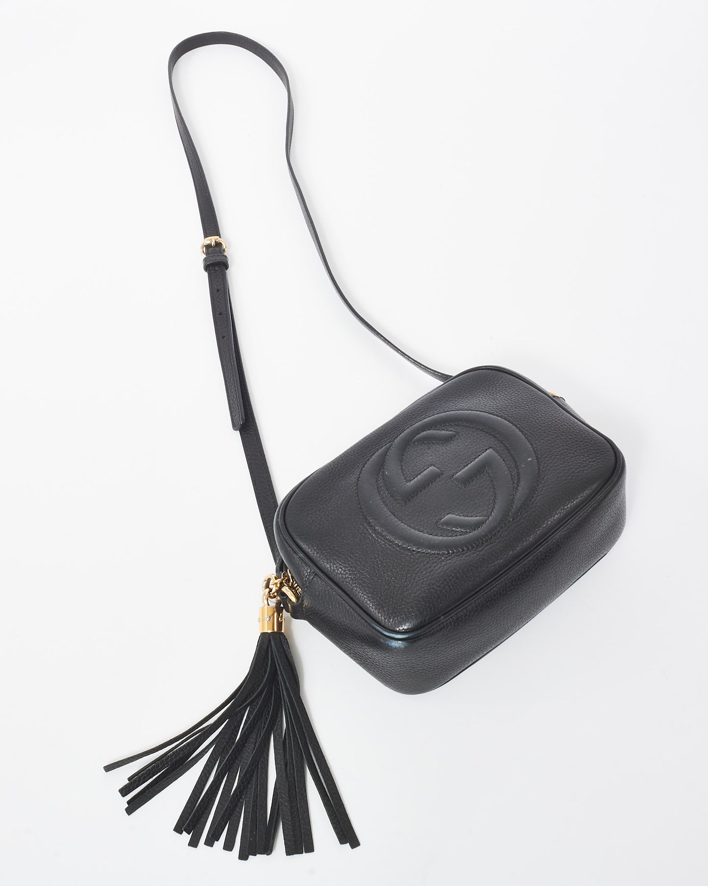 Gucci Black Leather Soho Disco Crossbody Bag