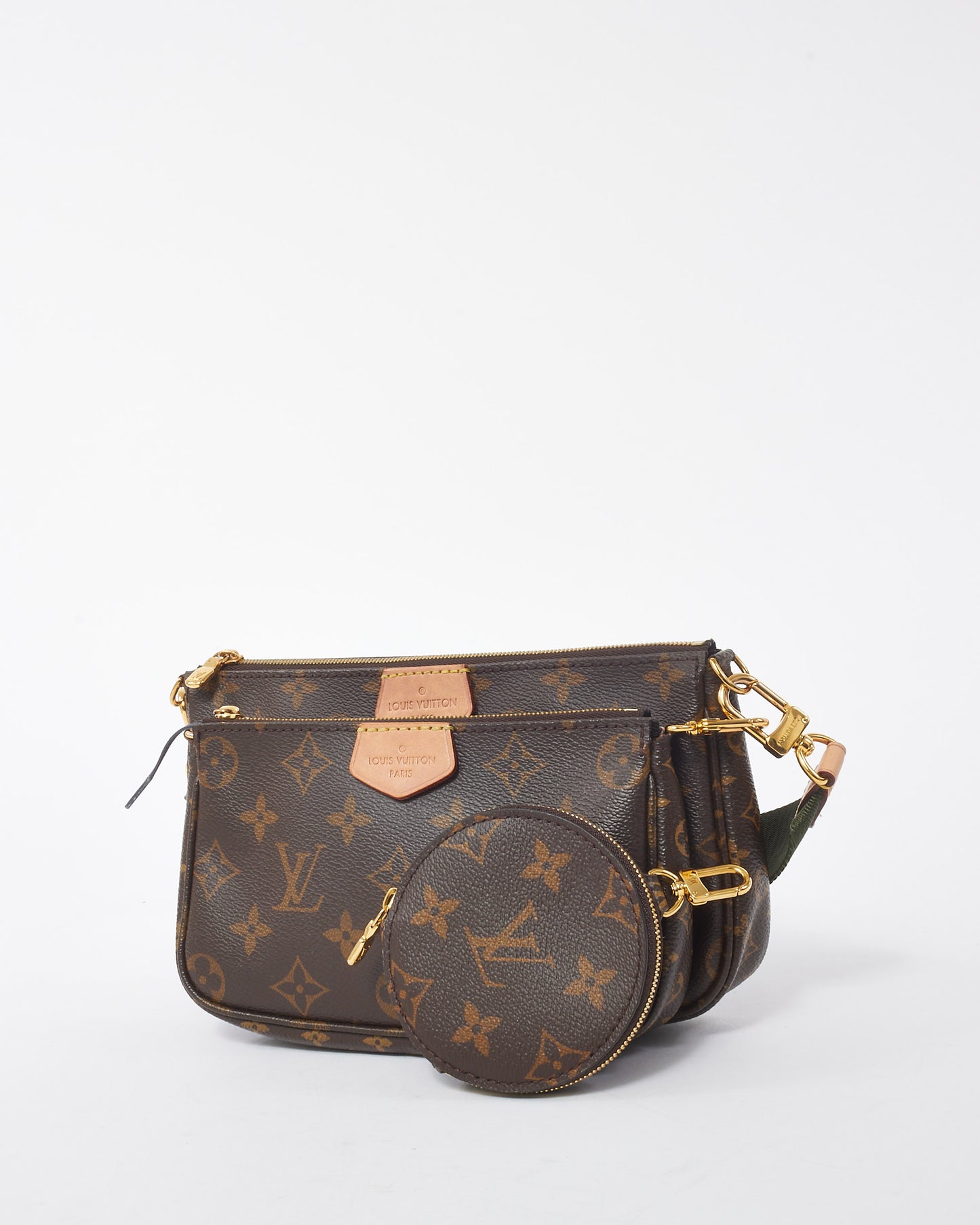 Louis Vuitton Monogram Coated Canvas Green Multi Pochette Accessoires