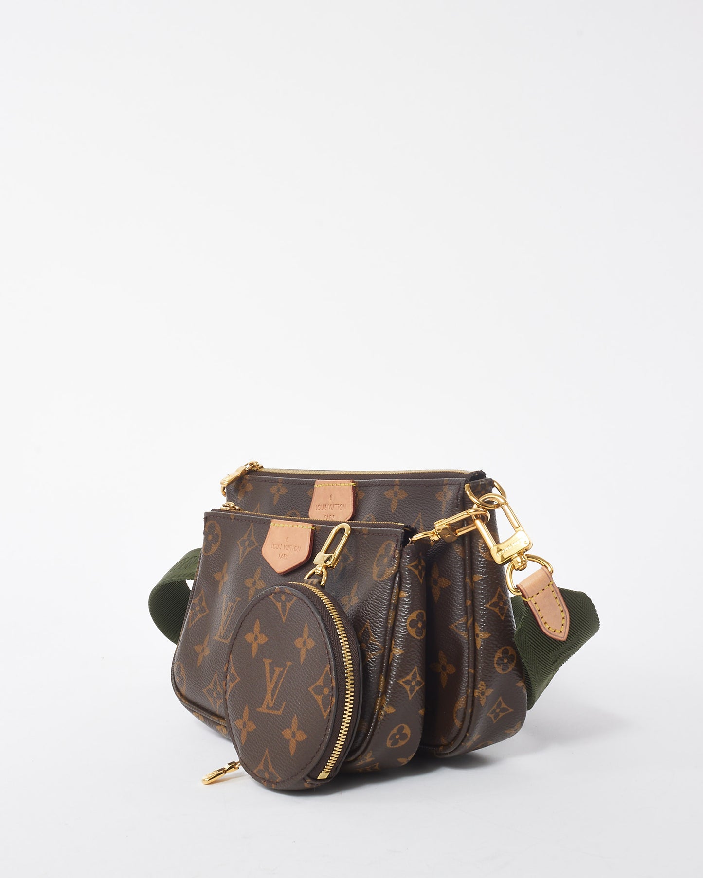 Louis Vuitton Monogram Coated Canvas Green Multi Pochette Accessoires