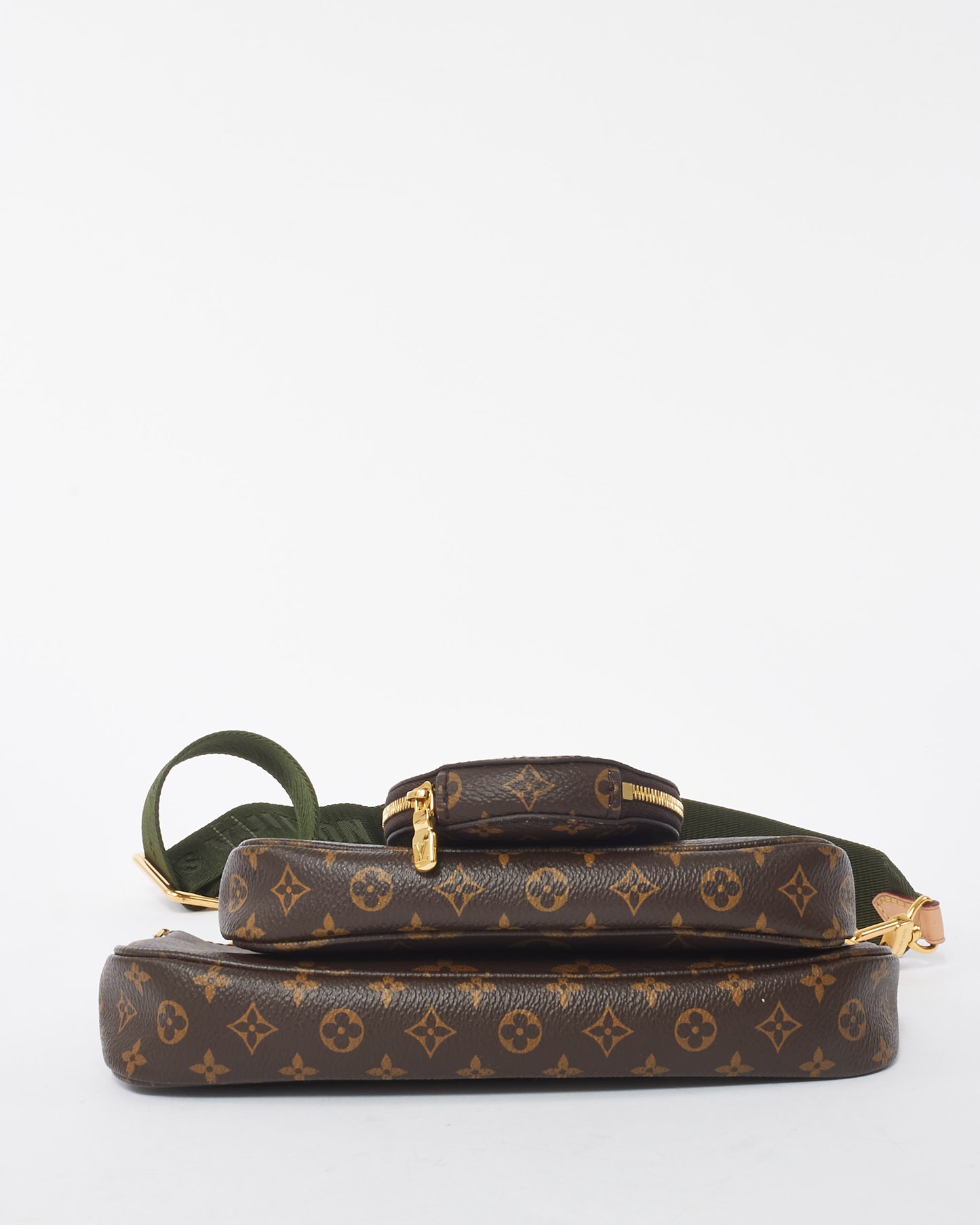 Louis Vuitton Monogram Coated Canvas Green Multi Pochette Accessoires