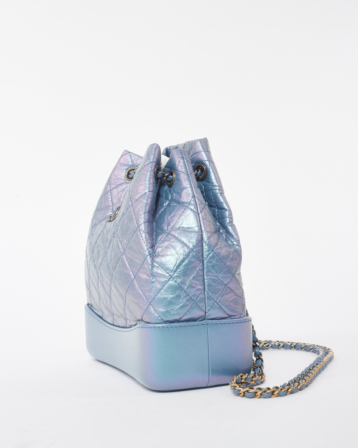 Chanel Light Purple Quilted Lambskin Iridescent Gabrielle Backpack