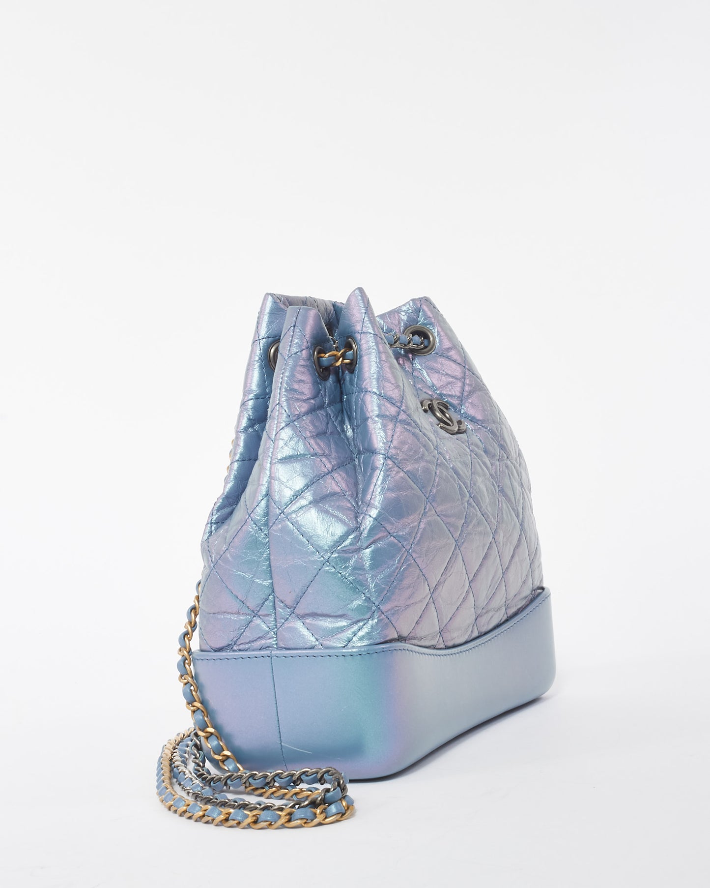 Chanel Light Purple Quilted Lambskin Iridescent Gabrielle Backpack