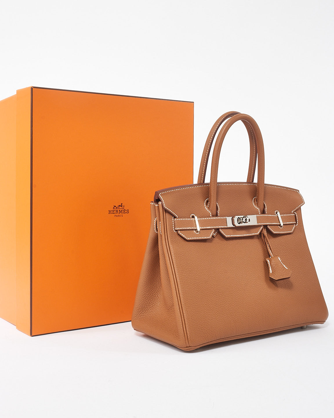 Hermès Gold Togo Leather Birkin 35 with Palladium Hardware