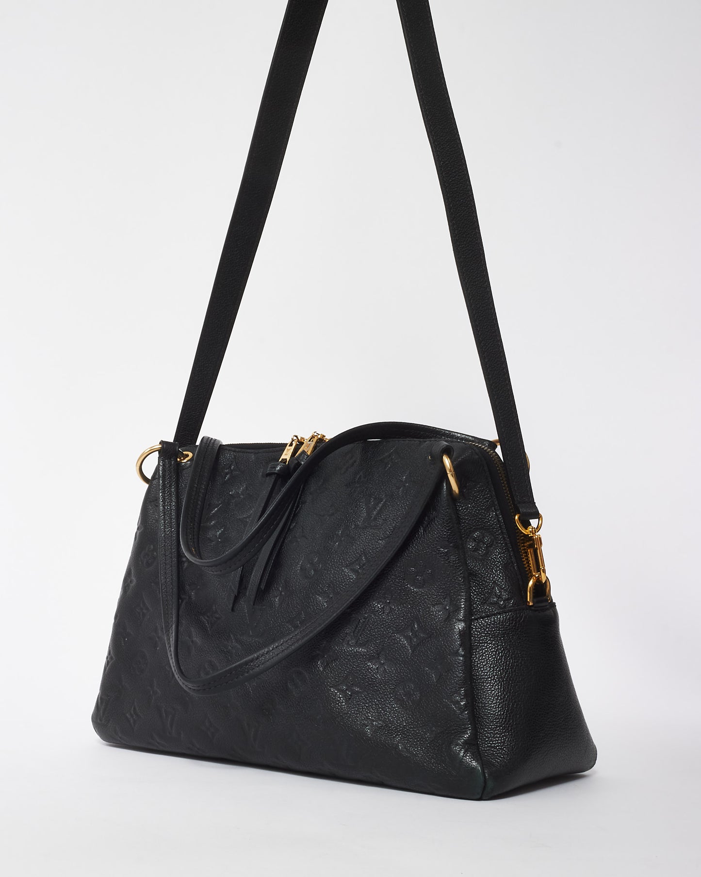 Louis Vuitton Black Leather Empreinte Ponthieu MM