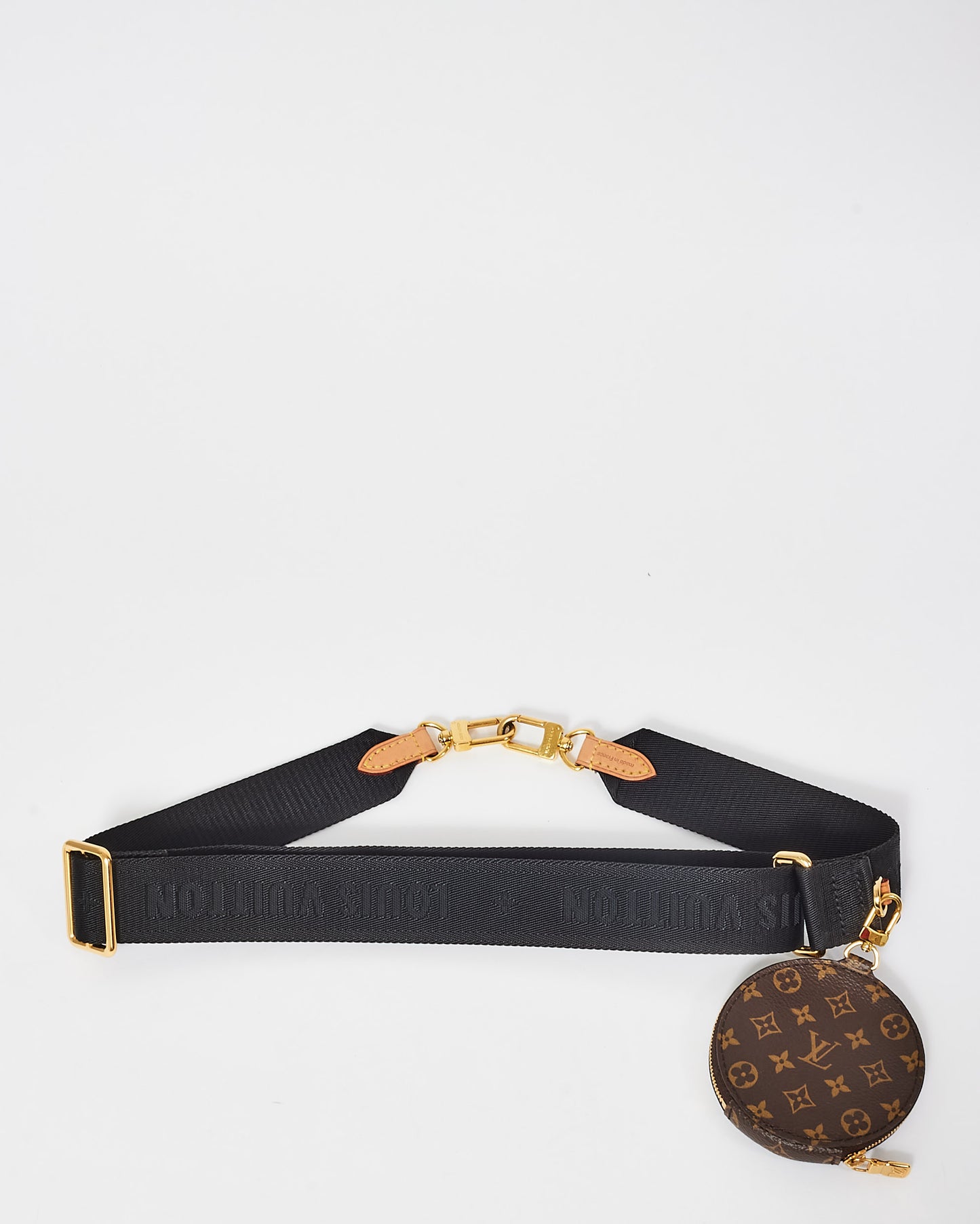 Louis Vuitton Black Canvas and Monogram Bandoulière Strap