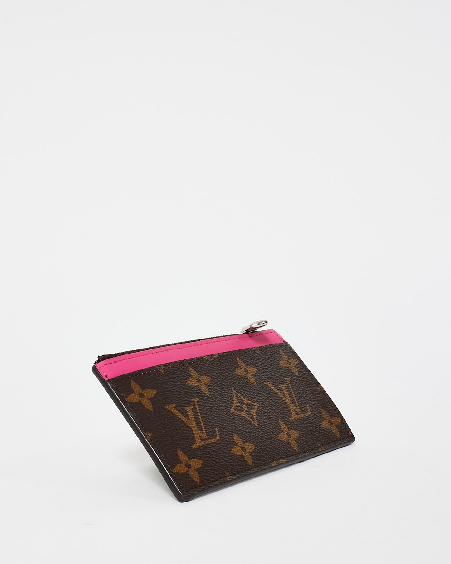 Louis Vuitton Coated Canvas and Leather Pink Monogram Coin Card Holder