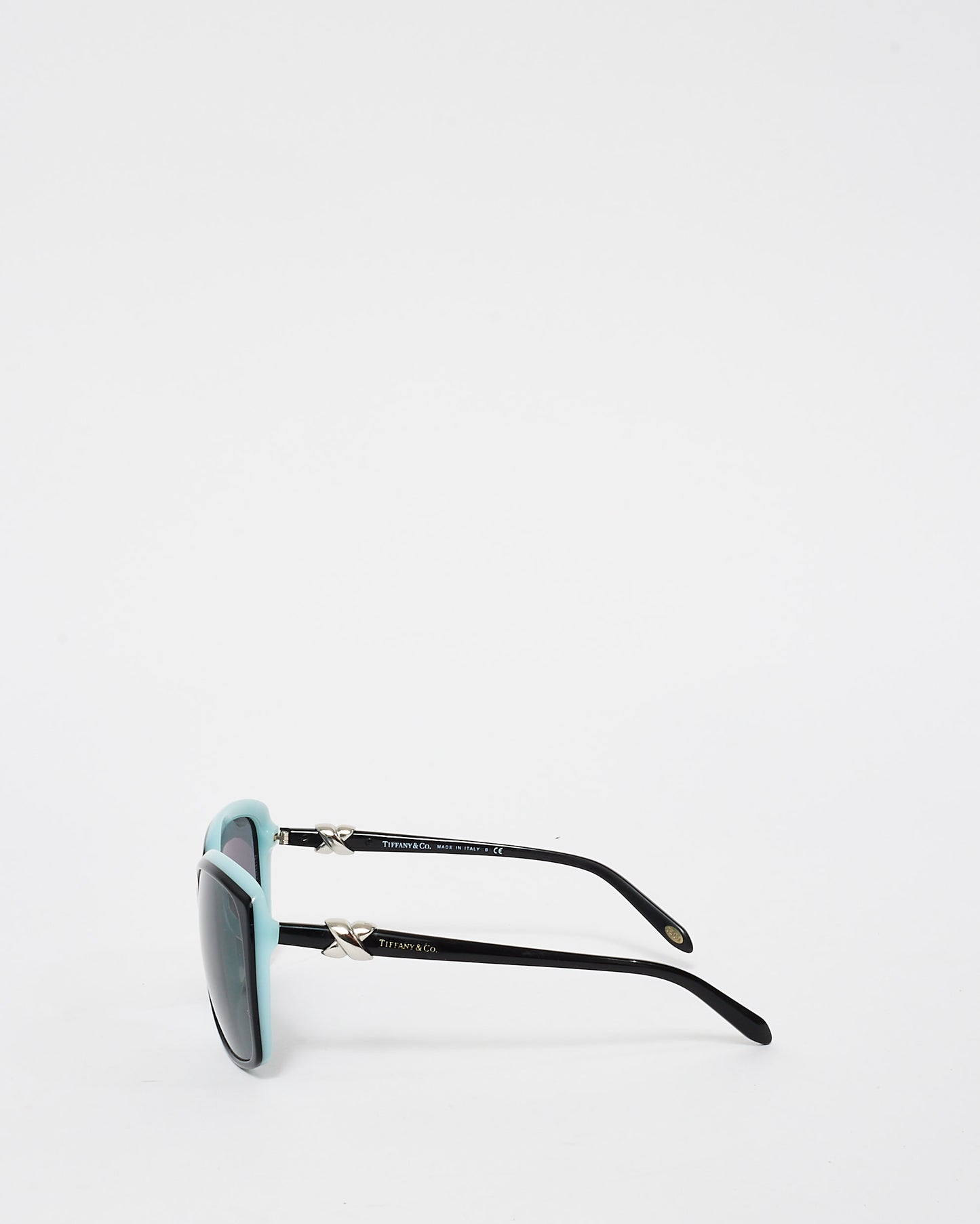 Tiffany 
Co. Black and Blue Round TF 4076-A Sunglasses