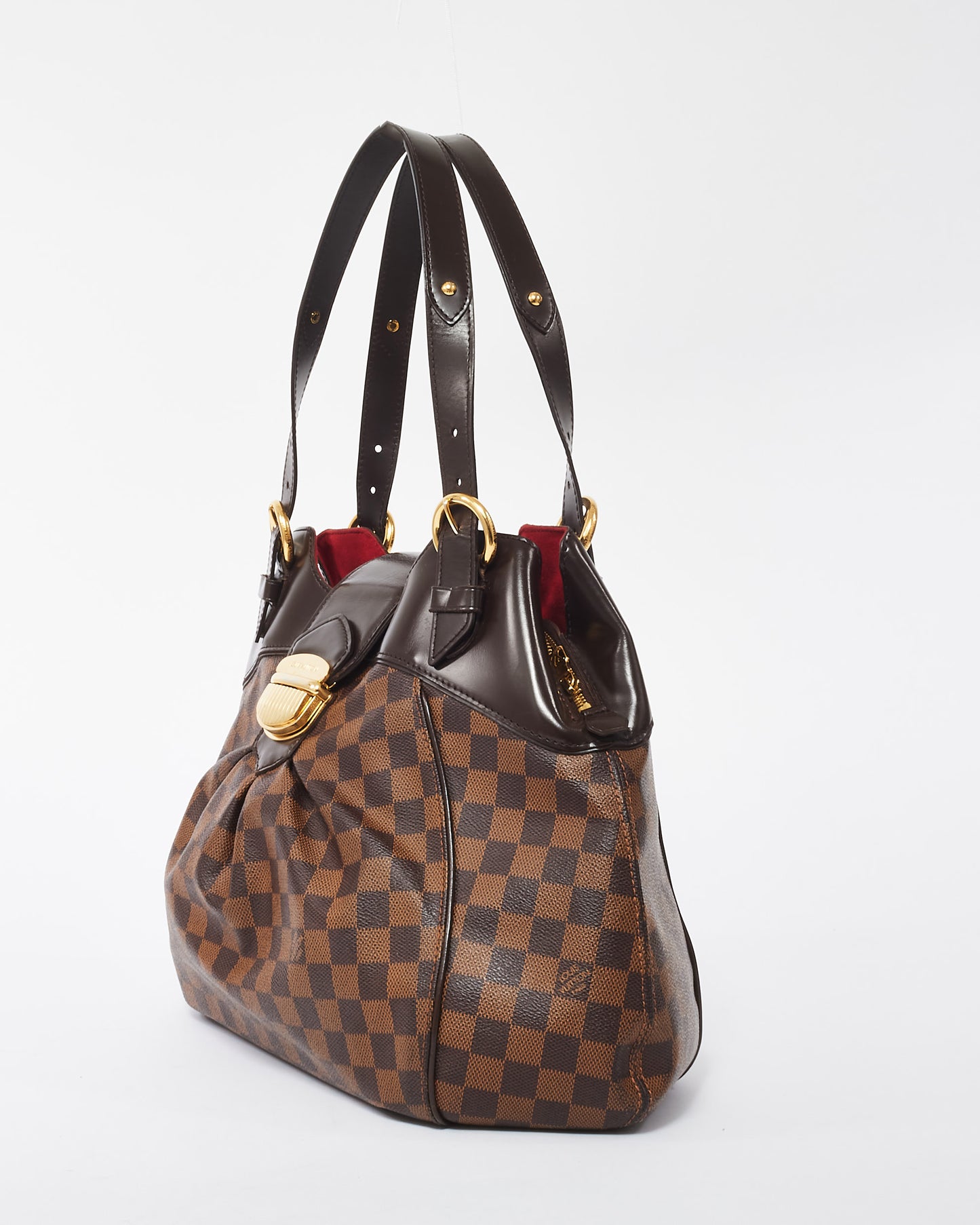 Louis Vuitton Damier Ebene Coated Canvas Sistina GM