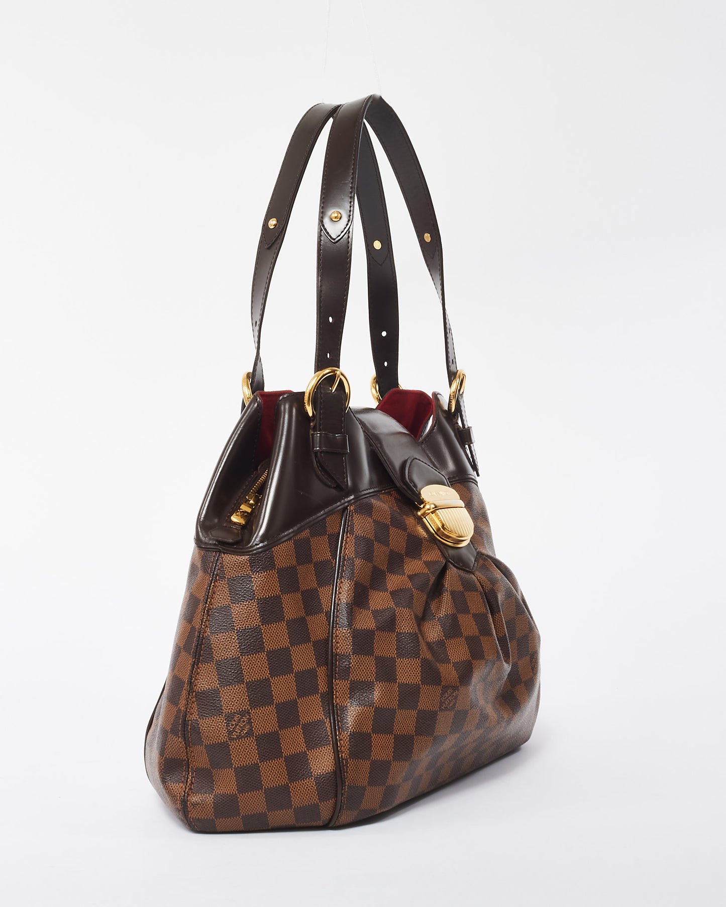 Louis Vuitton Damier Ebene Coated Canvas Sistina GM