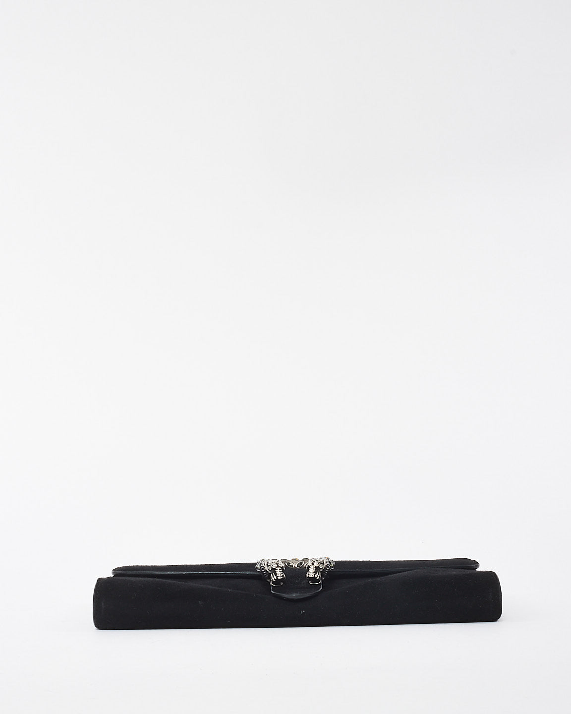 Gucci Black Suede Long Dionysus Clutch