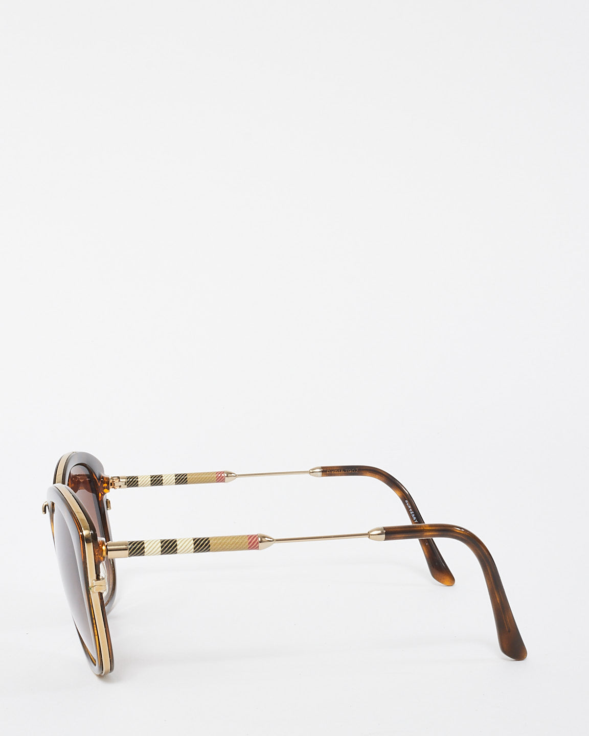 Burberry Tortoise 
Nova Check Pattern BE 4251 Cat-Eye Sunglasses