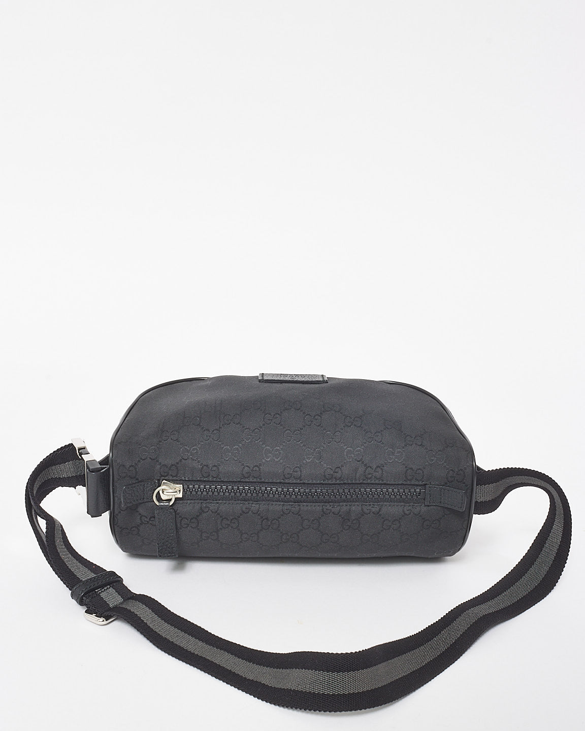 Gucci Black GG Monogram Canvas Bum Bag