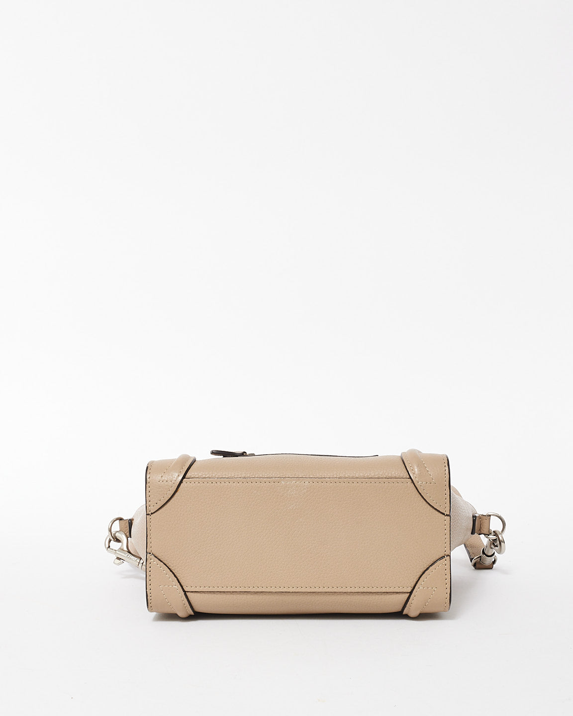 Celine Beige Leather Nano Luggage Tote