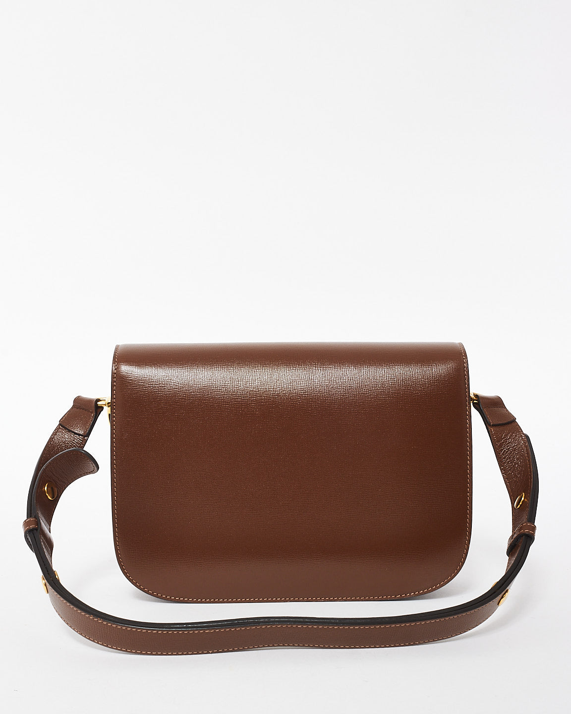 Gucci Brown Leather Horsebit 1955 Small Shoulder Bag