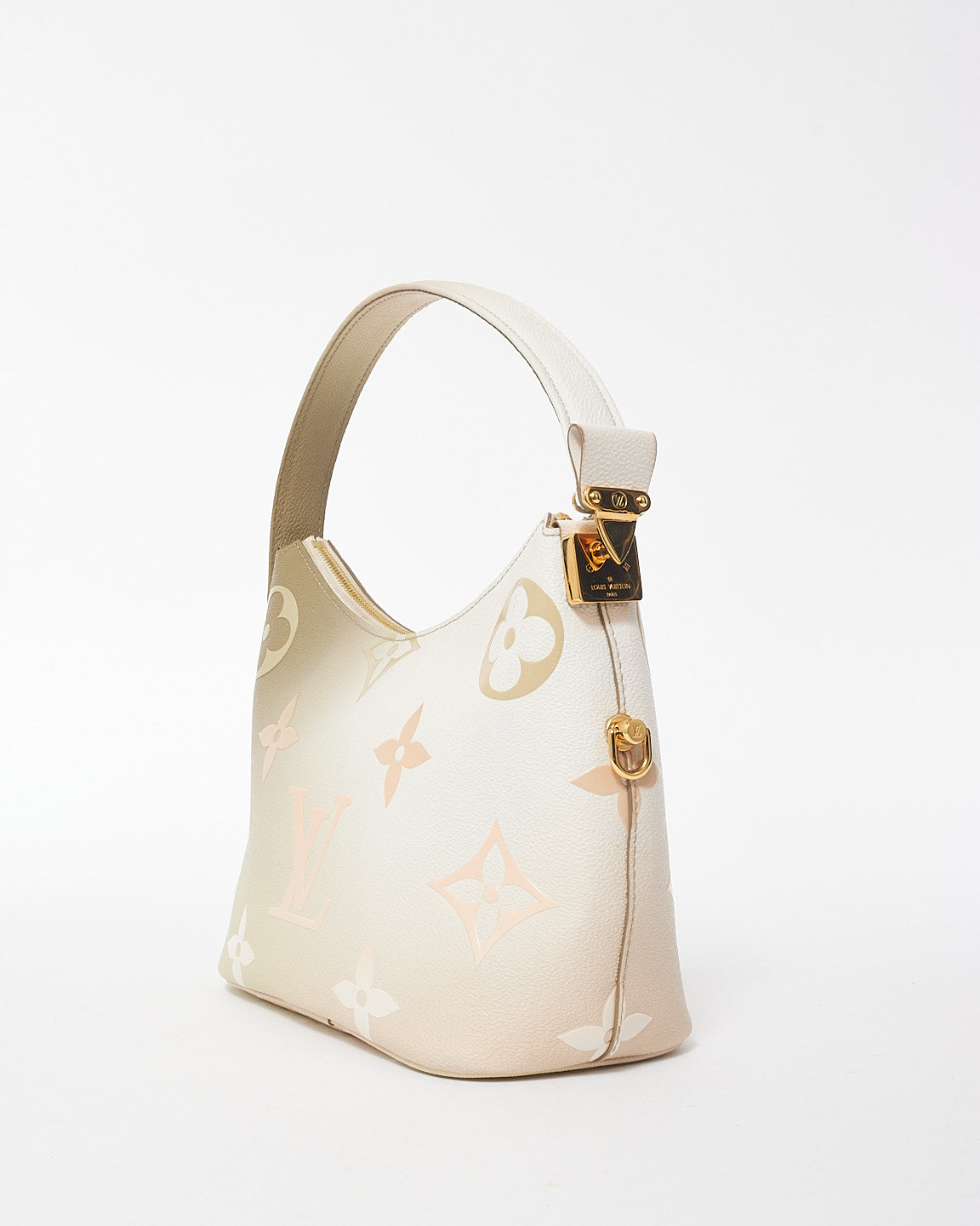 Louis Vuitton Taupe White 
Pink Gradient Monogram Leather PM Marshmallow Bag