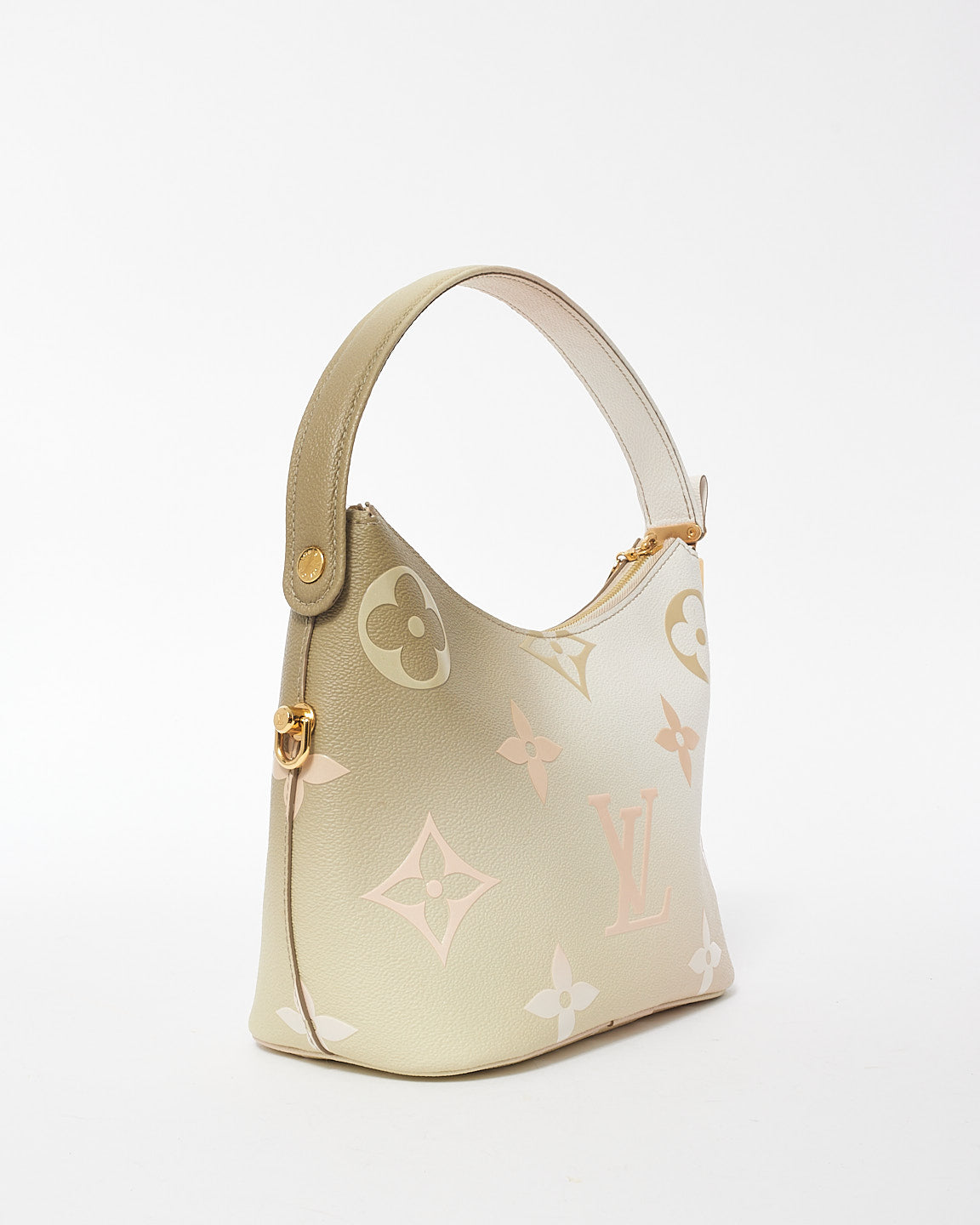 Louis Vuitton Taupe White 
Pink Gradient Monogram Leather PM Marshmallow Bag