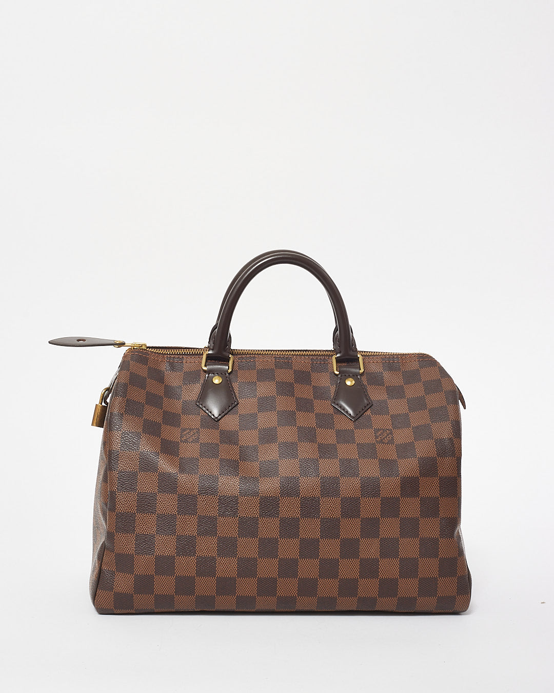 Louis Vuitton Damier Ebene Coated Canvas Speedy 30 Bag