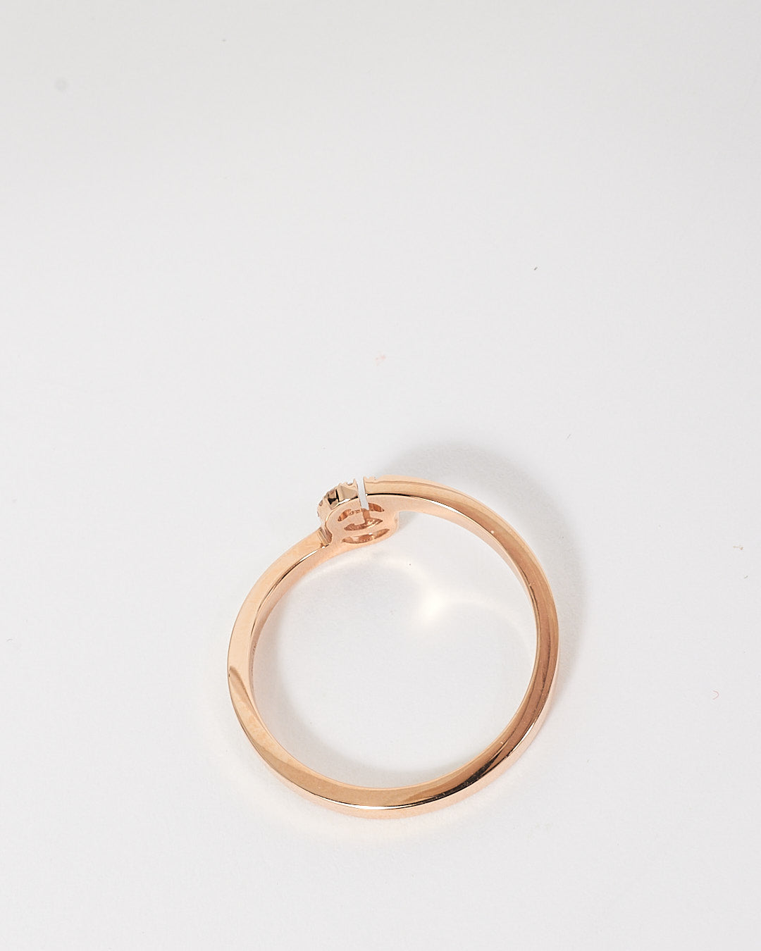 Gucci Rose Gold 
Diamond GG Running Diamond Ring - 5