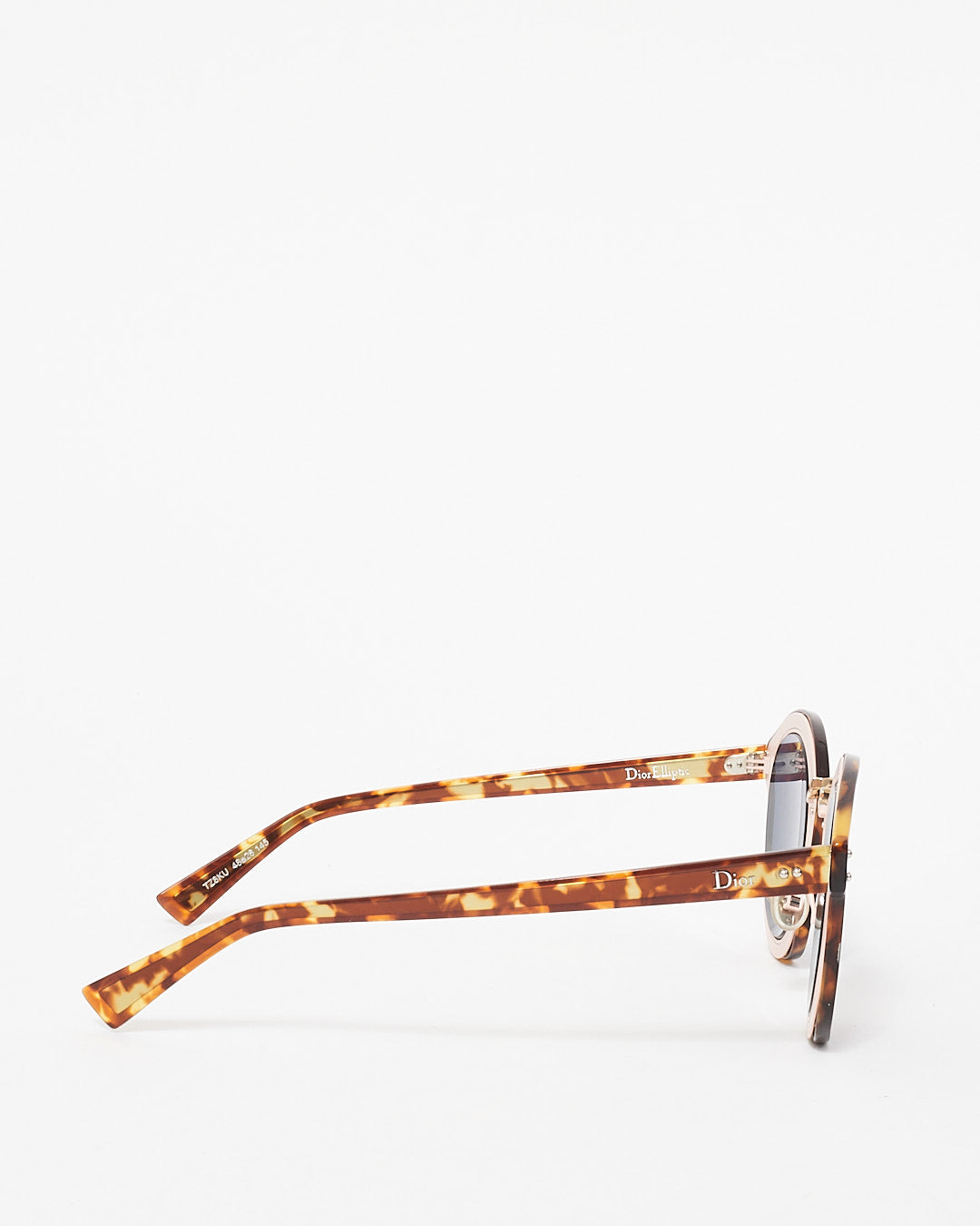 Dior Elliptic Tortoise Acetate Round Frame Sunglasses