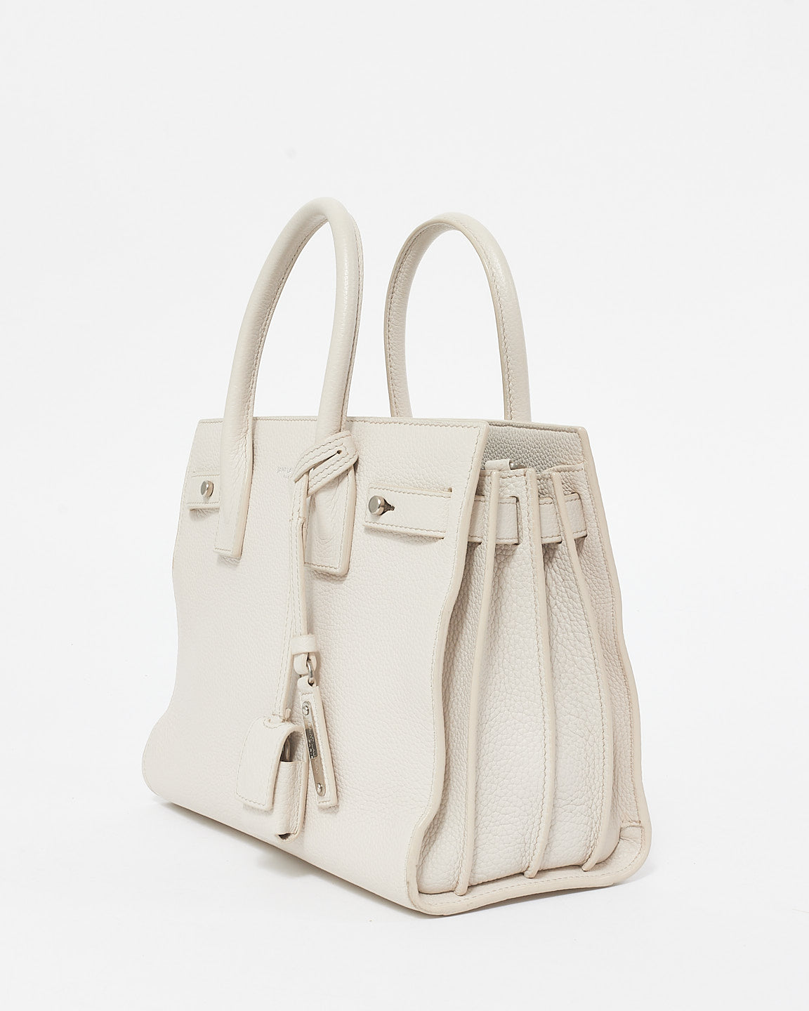 Saint Laurent Cream Leather Baby Sac Du Jour Bag