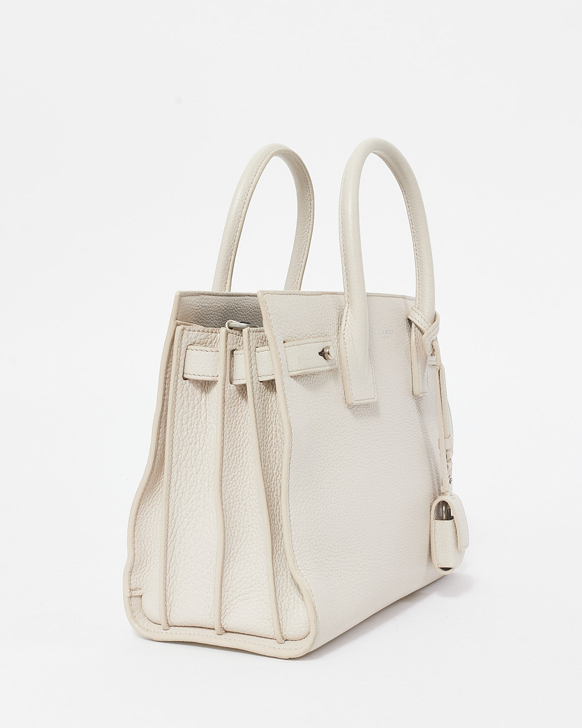 Saint Laurent Cream Leather Baby Sac Du Jour Bag