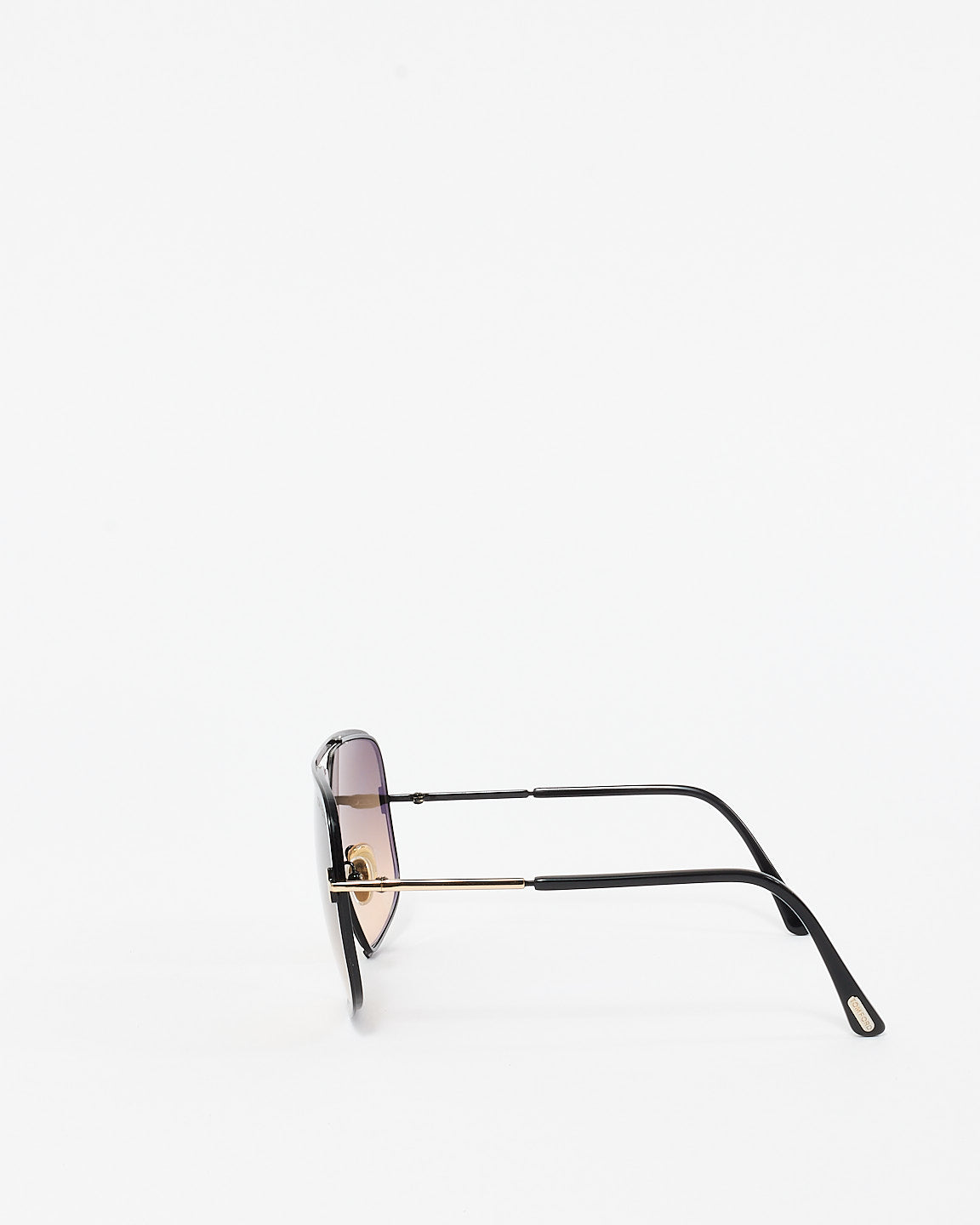 Tom Ford Oversized Tinted Gradient Lens Warren Aviator Sunglasses