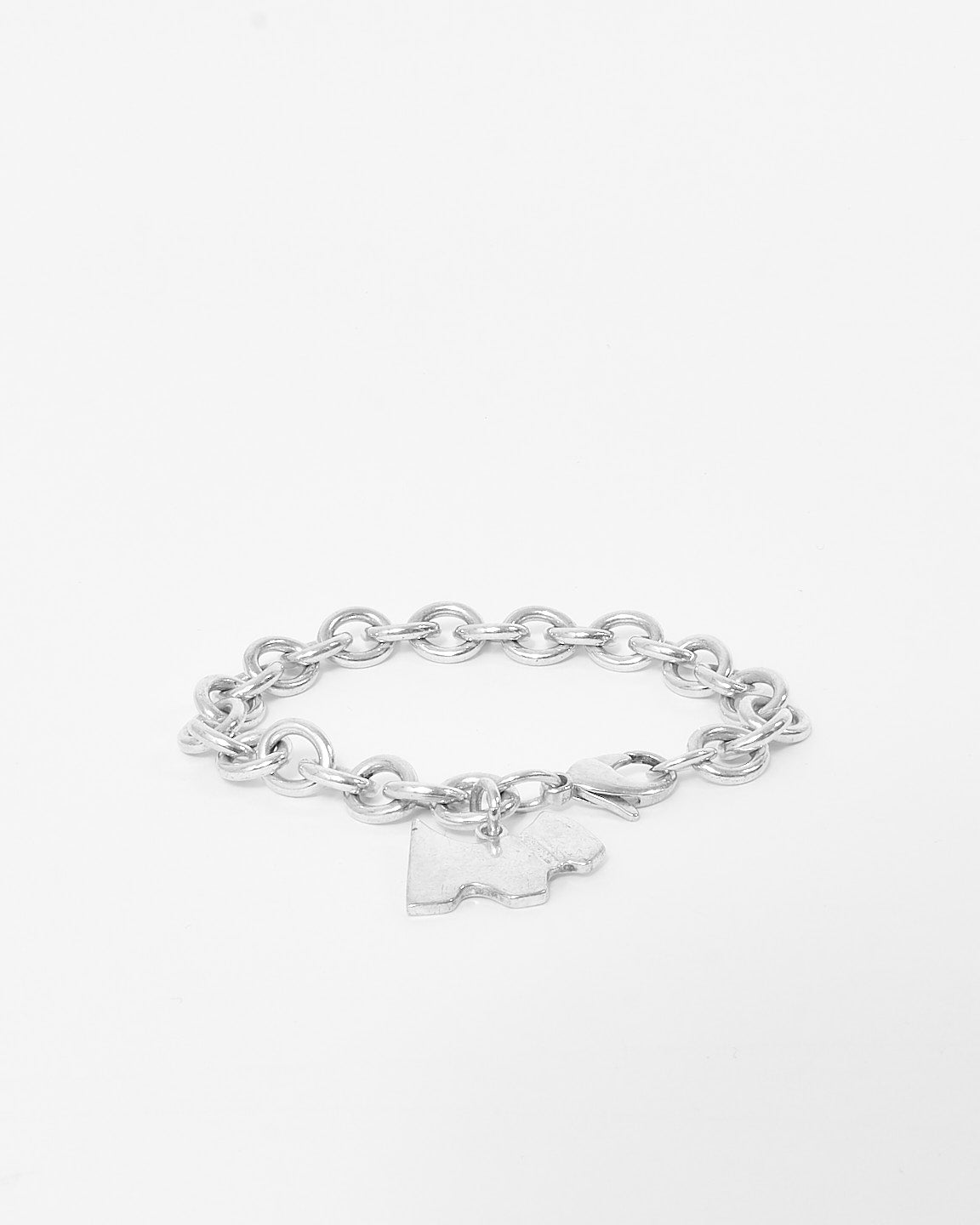 Tiffany 
Co. Silver Dog Pendant Chain Link Bracelet