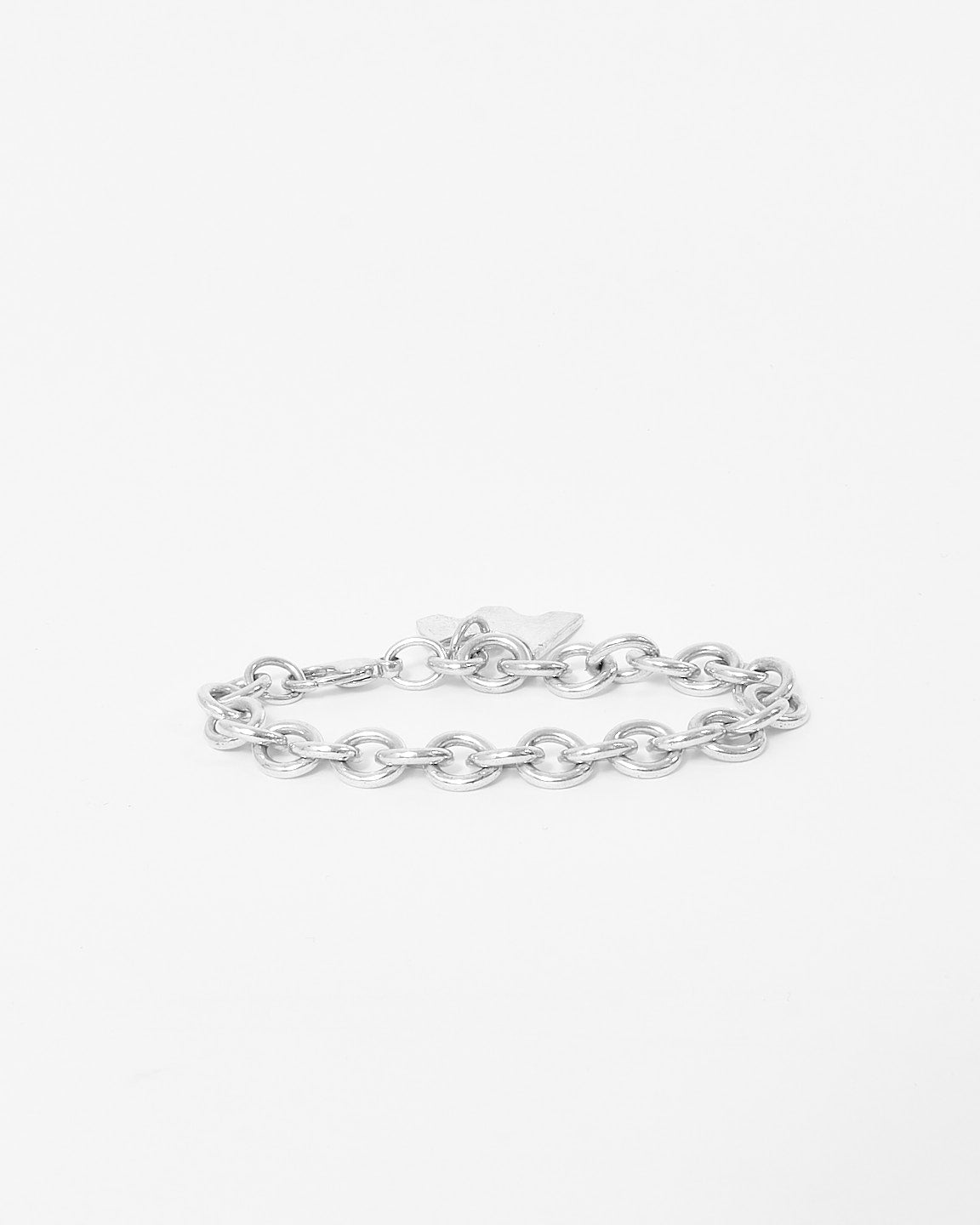 Tiffany 
Co. Silver Dog Pendant Chain Link Bracelet