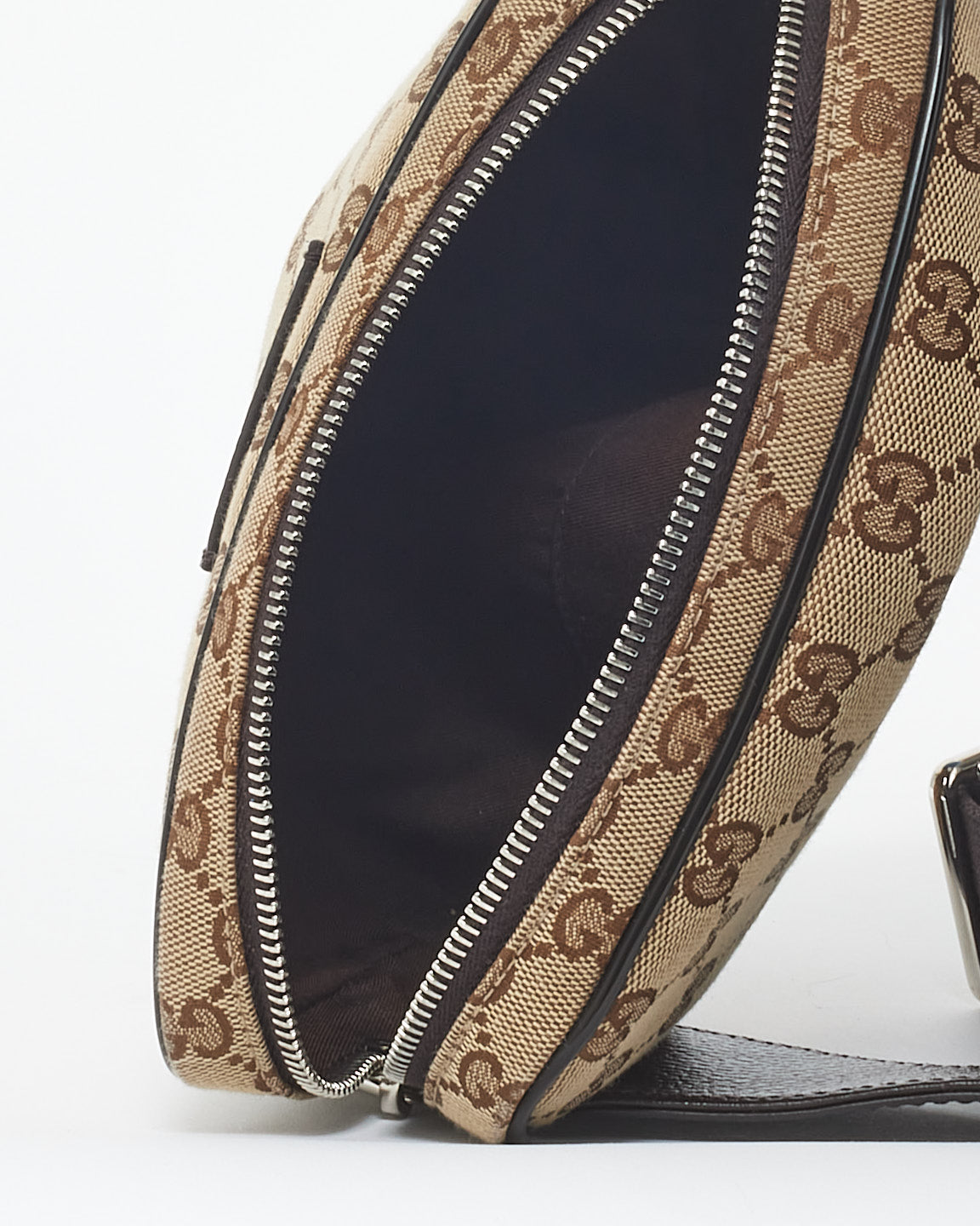 Gucci Brown Monogram Canvas Belt Bag