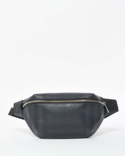 Burberry Black Coated Canvas Bum Bag