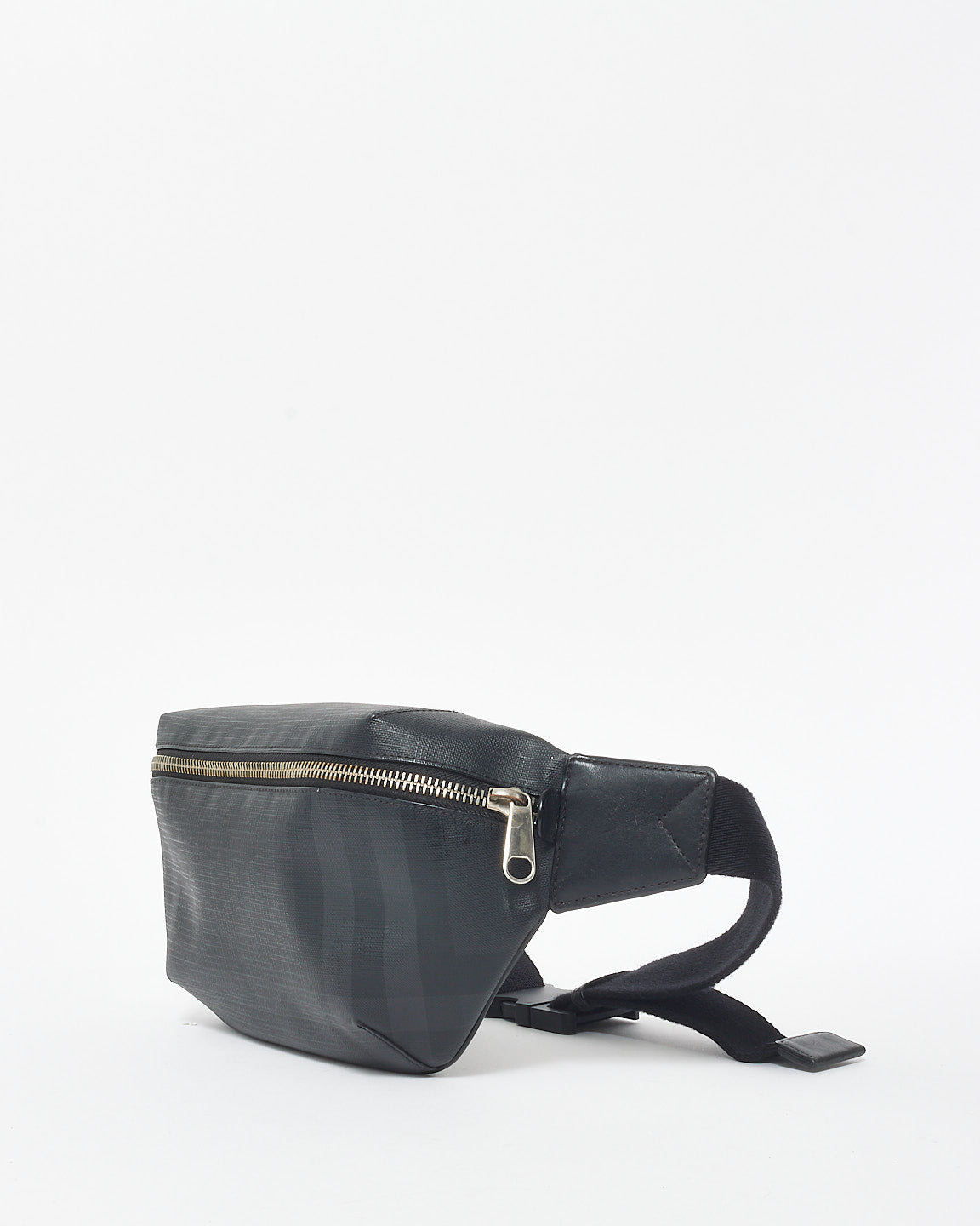 Burberry Black Coated Canvas Bum Bag