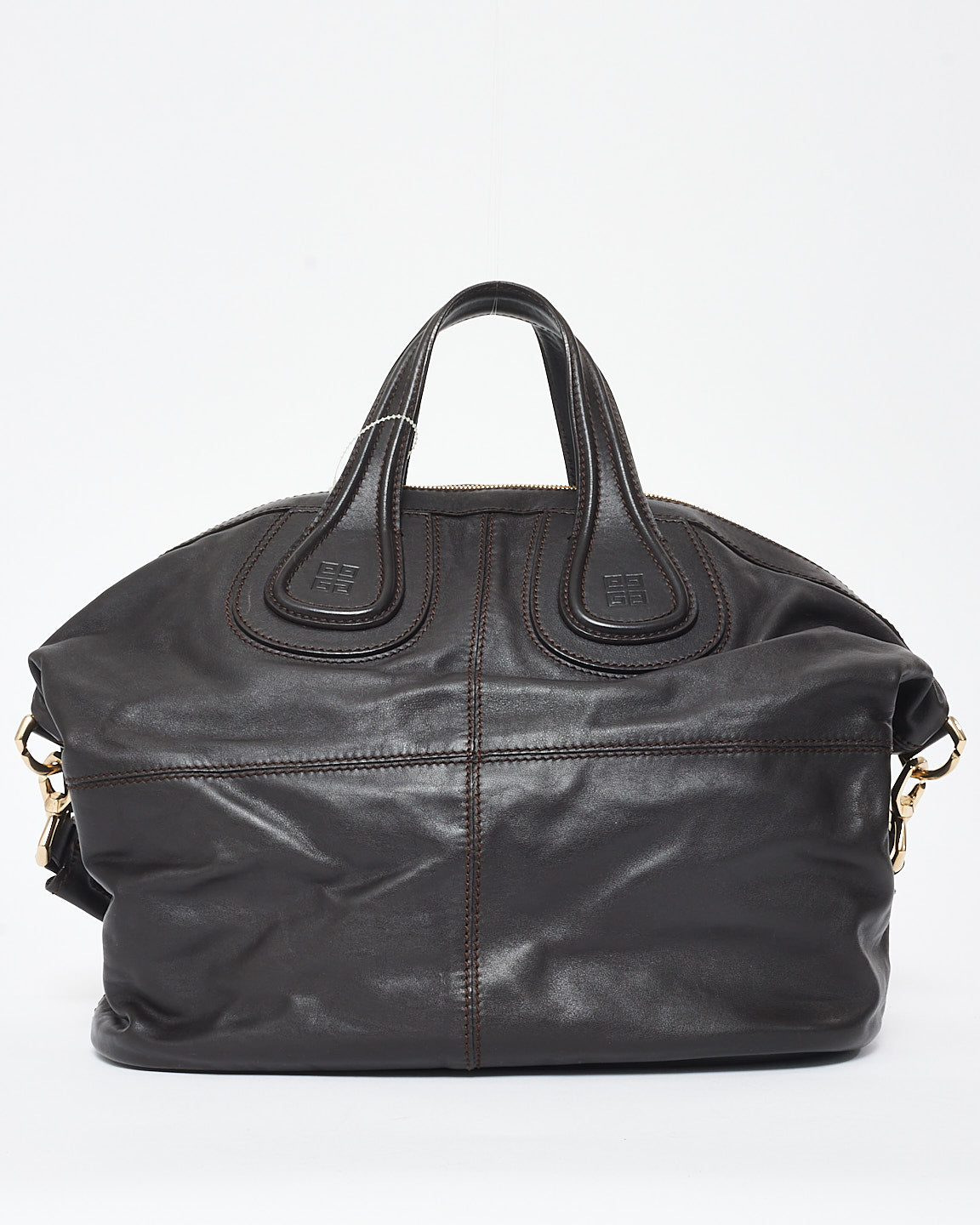 Givenchy Dark Brown Leather Nightingale Shoulder Bag